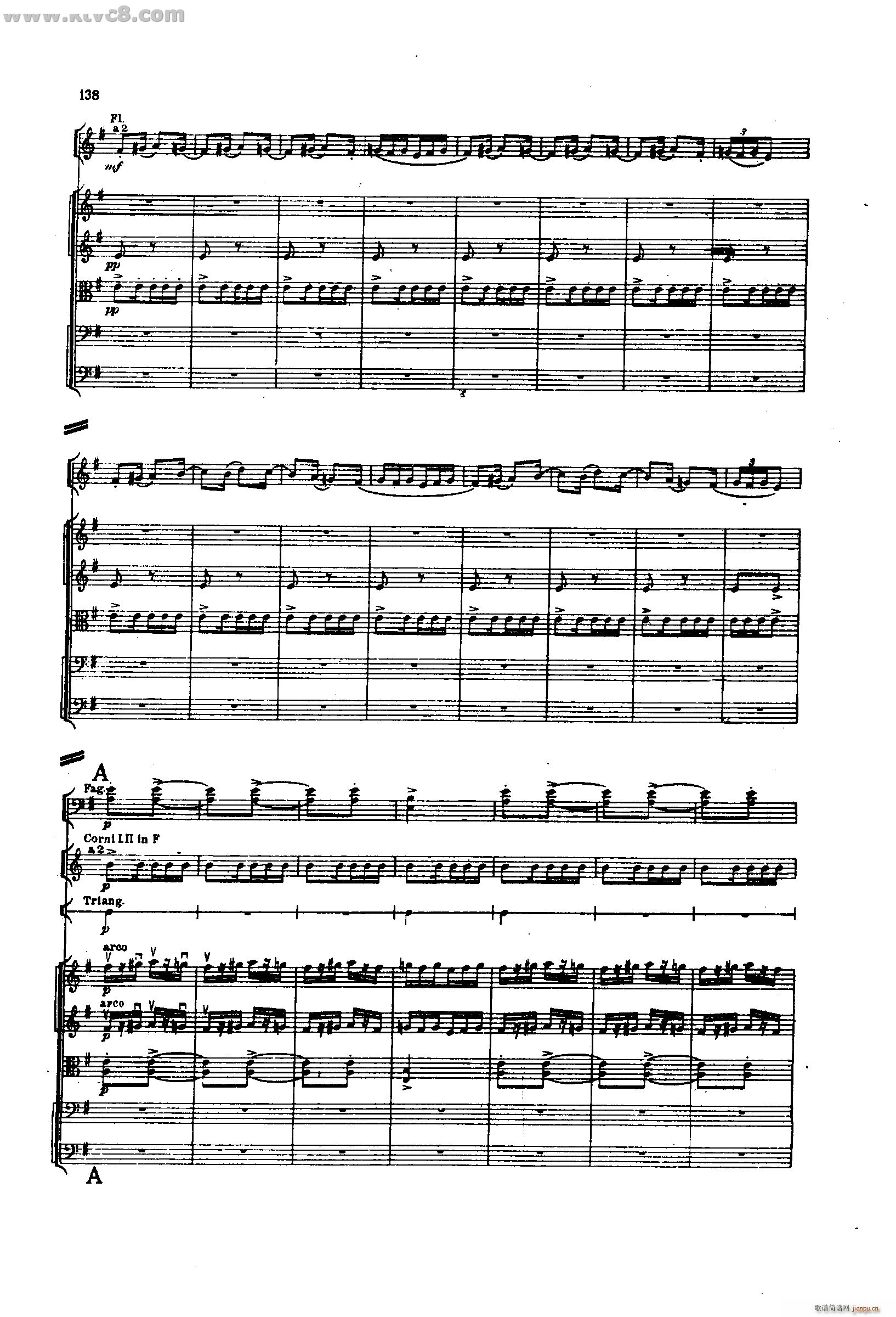 舍赫拉查达交响组曲 作品35 第三部分(总谱)44