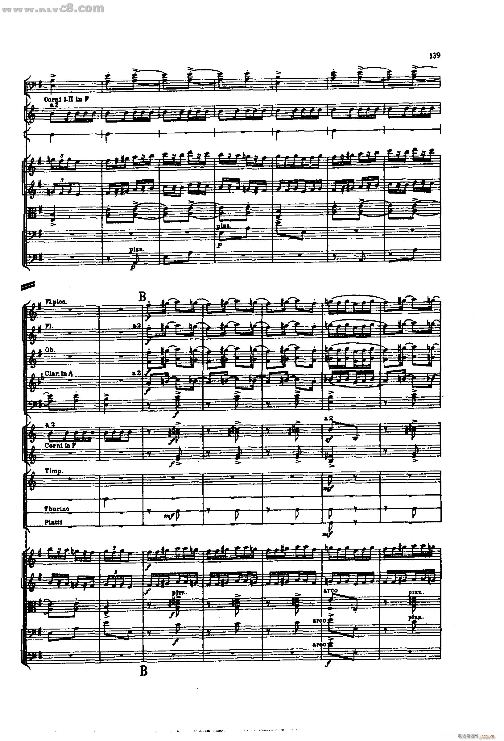 舍赫拉查达交响组曲 作品35 第三部分(总谱)45