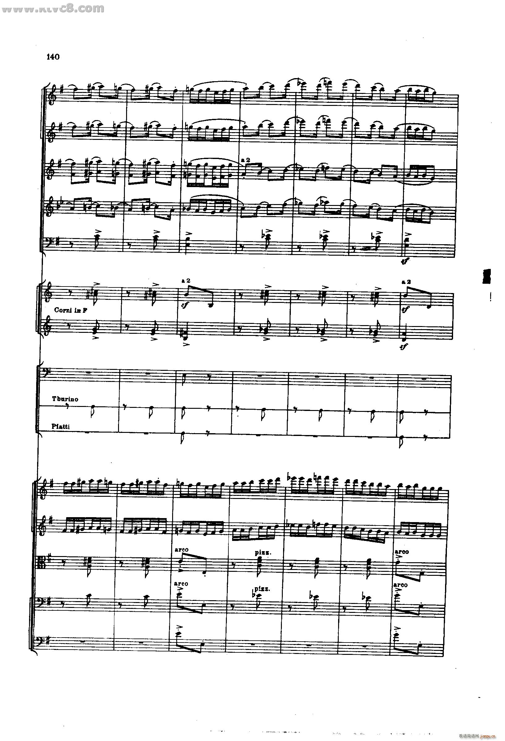 舍赫拉查达交响组曲 作品35 第三部分(总谱)46