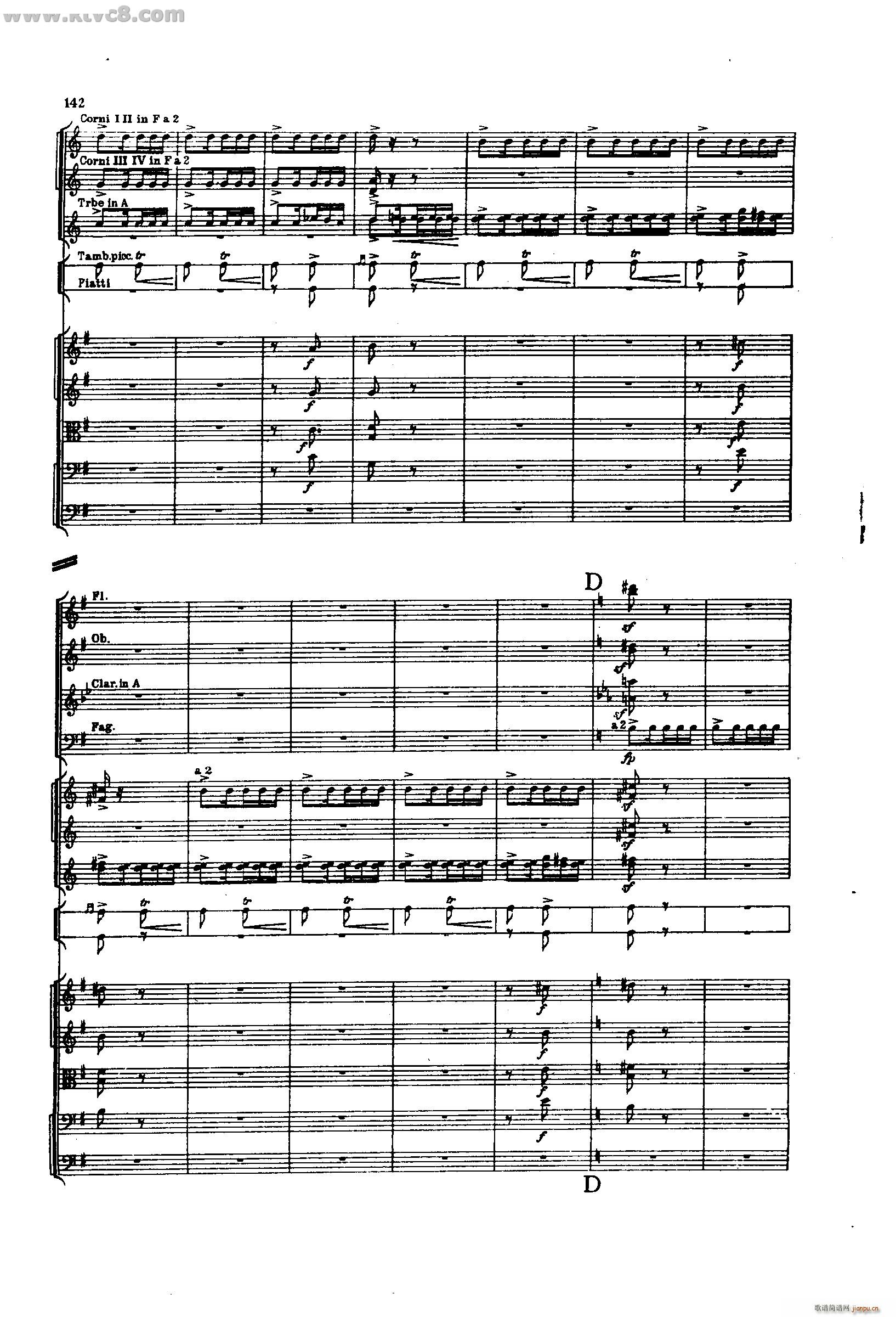 舍赫拉查达交响组曲 作品35 第三部分(总谱)48