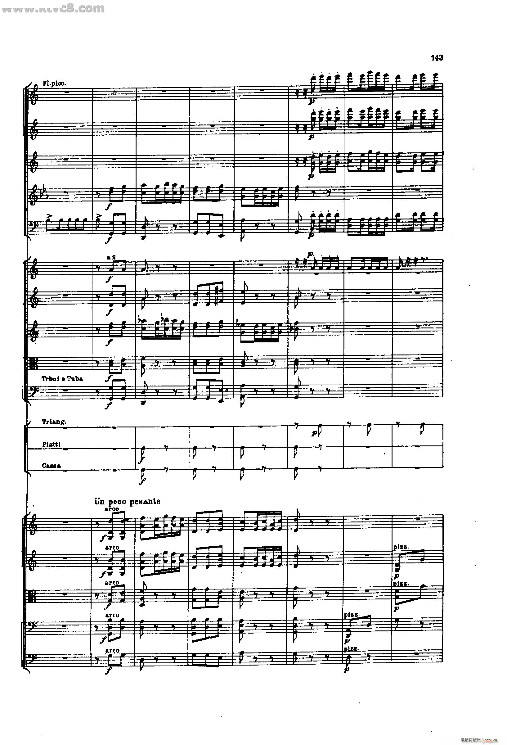 舍赫拉查达交响组曲 作品35 第三部分(总谱)49