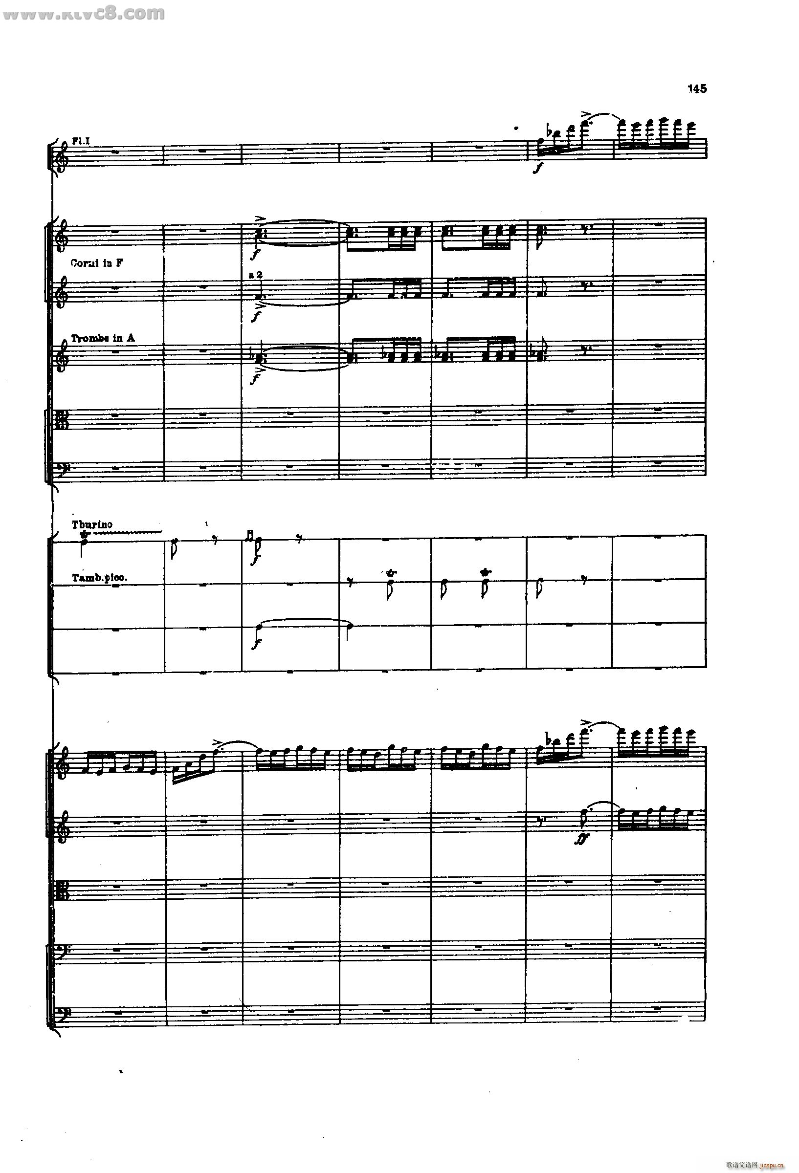 舍赫拉查达交响组曲 作品35 第三部分(总谱)51