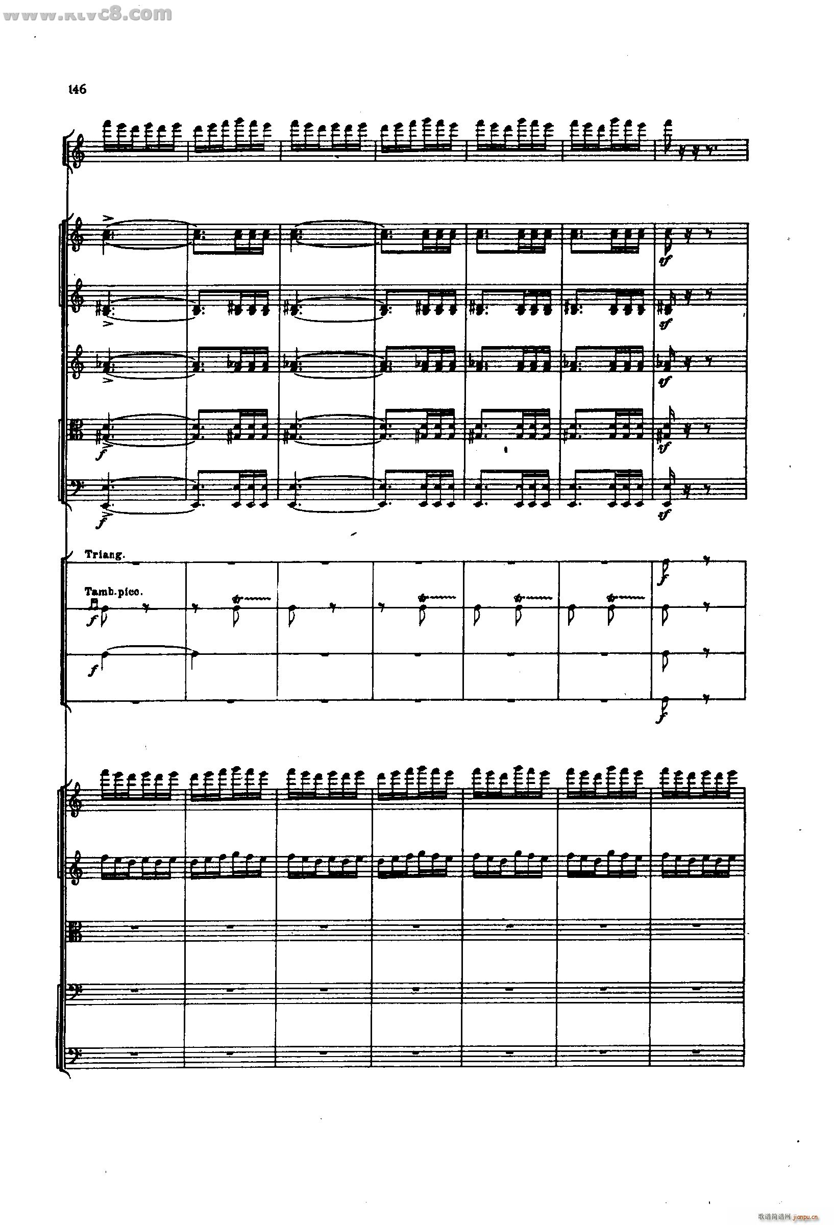 舍赫拉查达交响组曲 作品35 第三部分(总谱)52