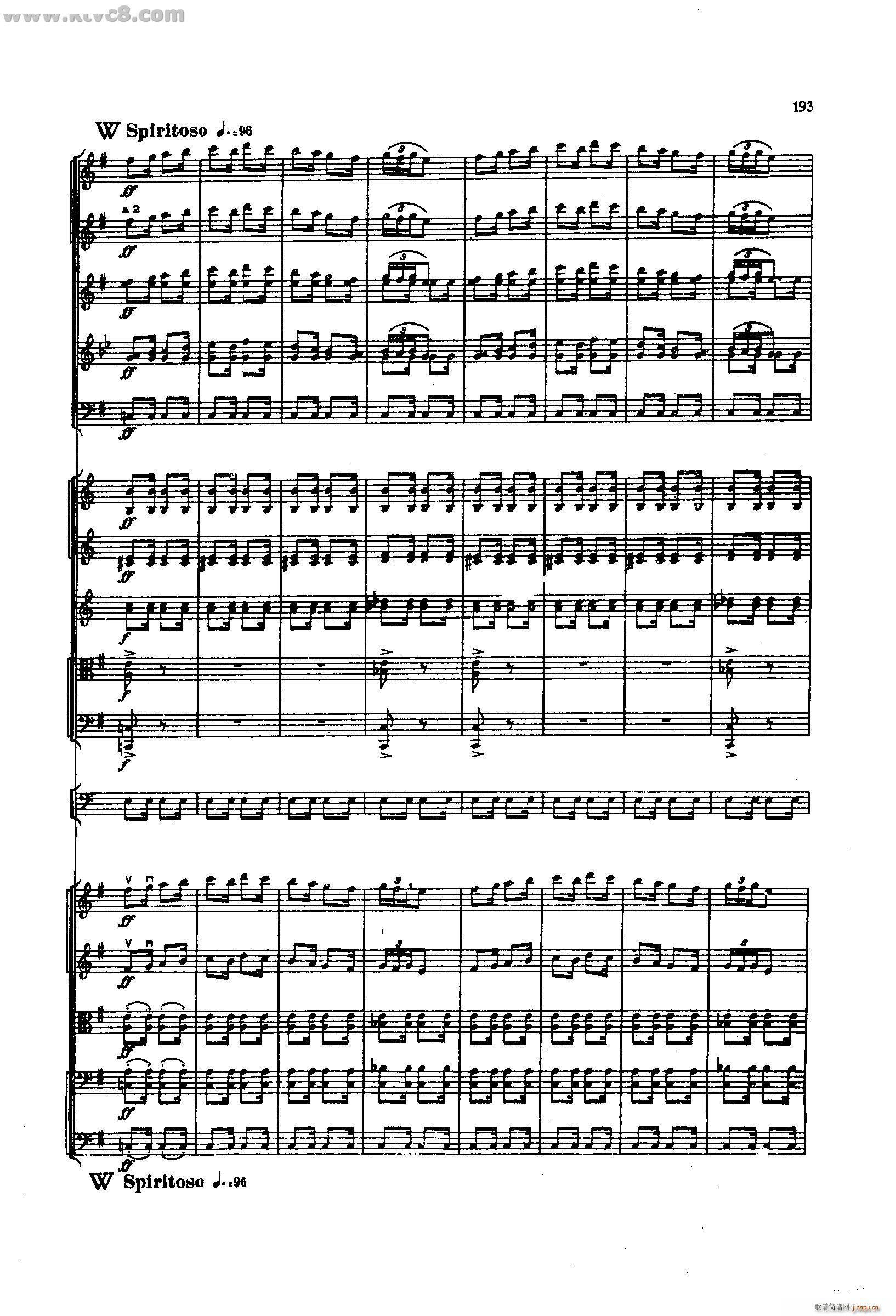 舍赫拉查达交响组曲 作品35 第五部分(总谱)3