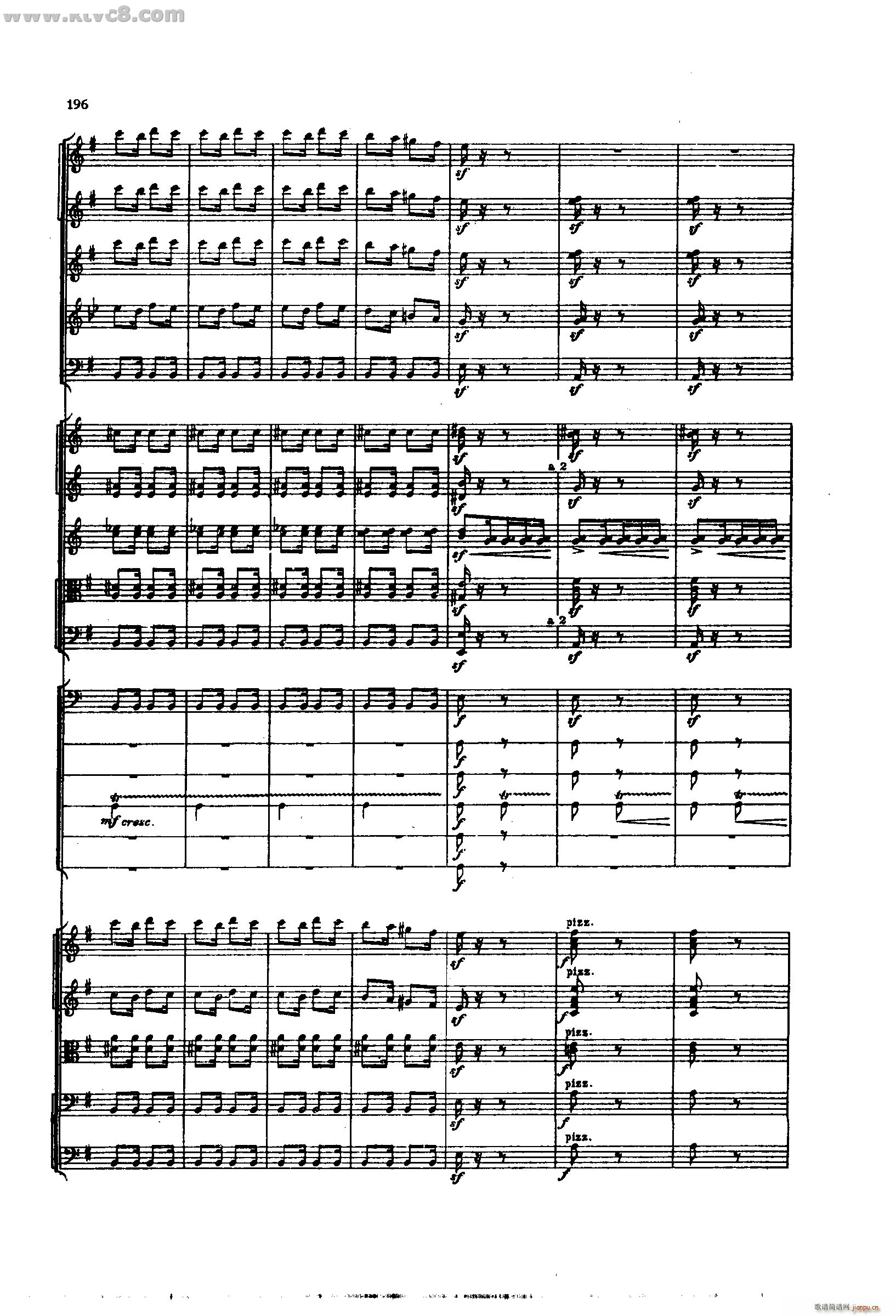 舍赫拉查达交响组曲 作品35 第五部分(总谱)6