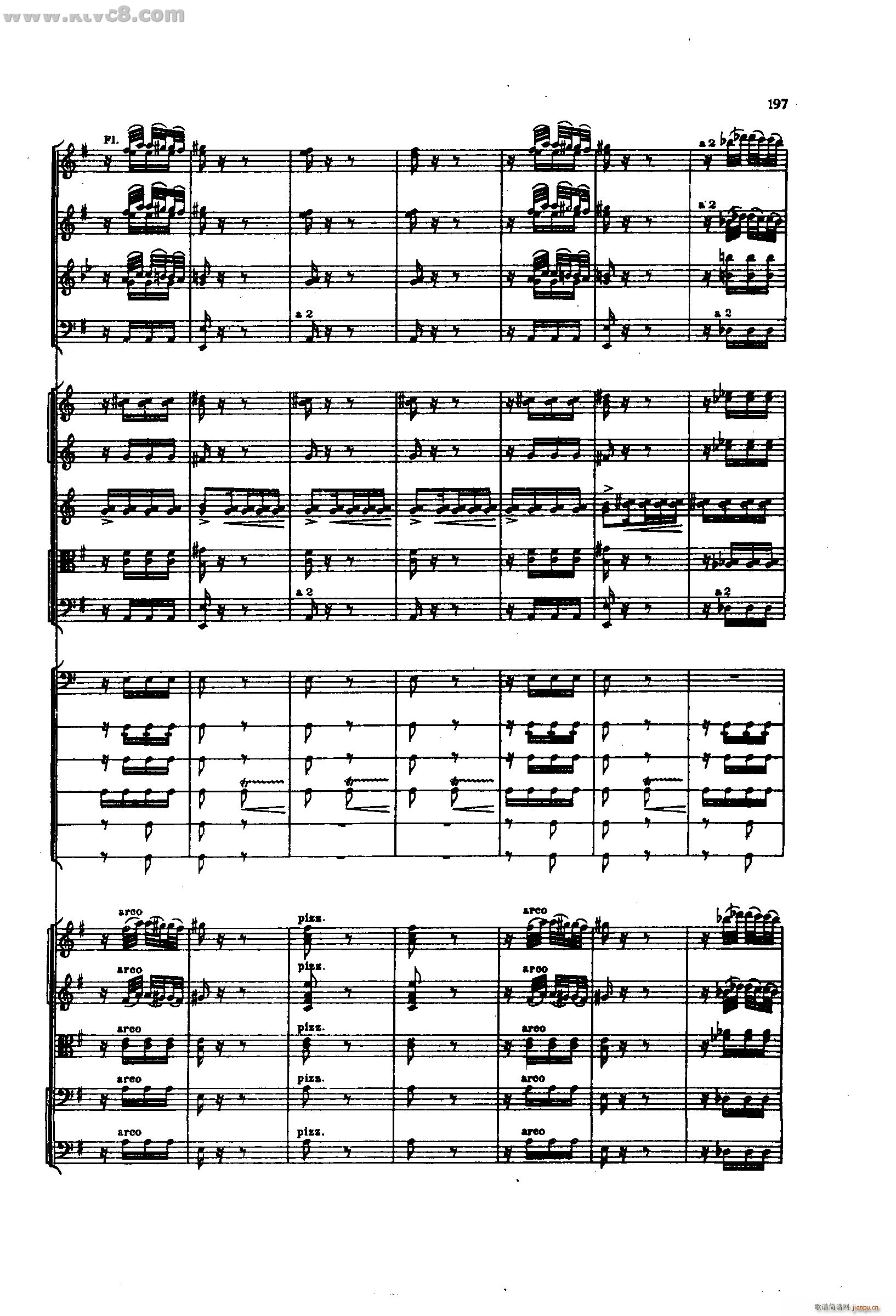 舍赫拉查达交响组曲 作品35 第五部分(总谱)7