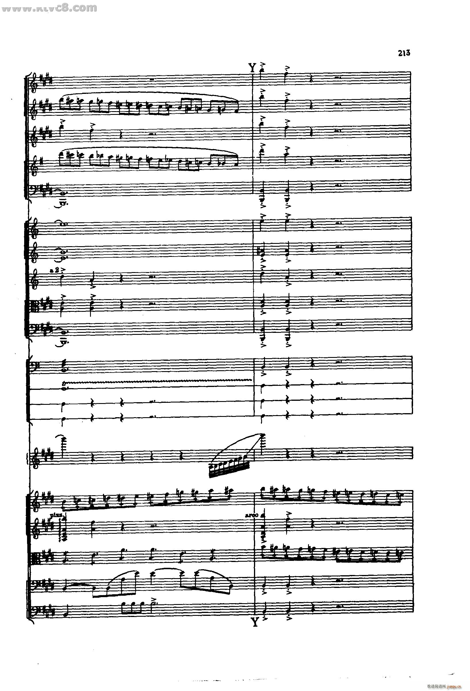 舍赫拉查达交响组曲 作品35 第五部分(总谱)23