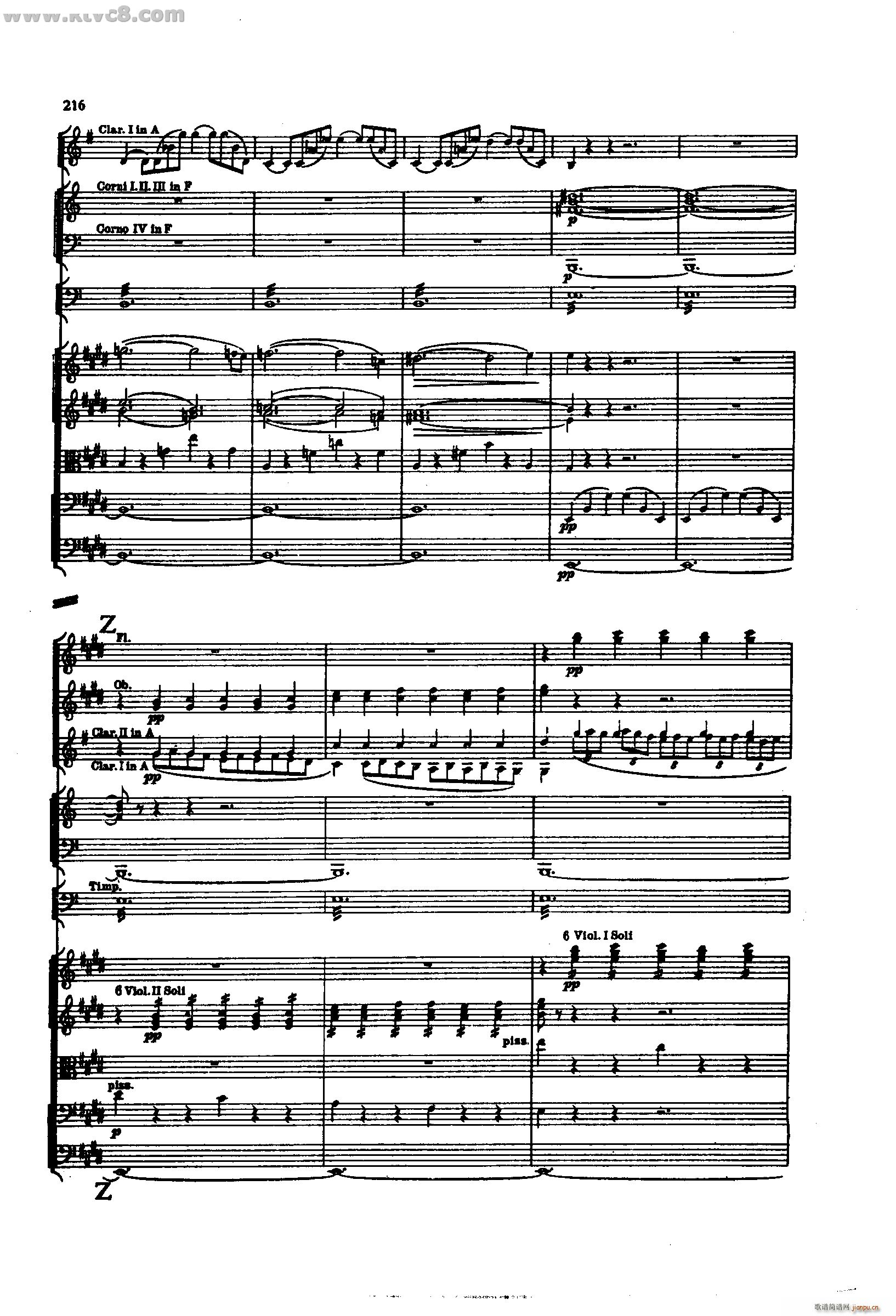 舍赫拉查达交响组曲 作品35 第五部分(总谱)26