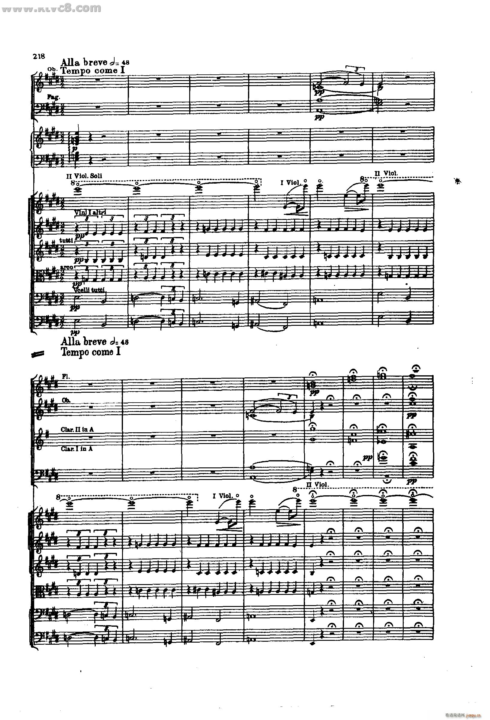 舍赫拉查达交响组曲 作品35 第五部分(总谱)28