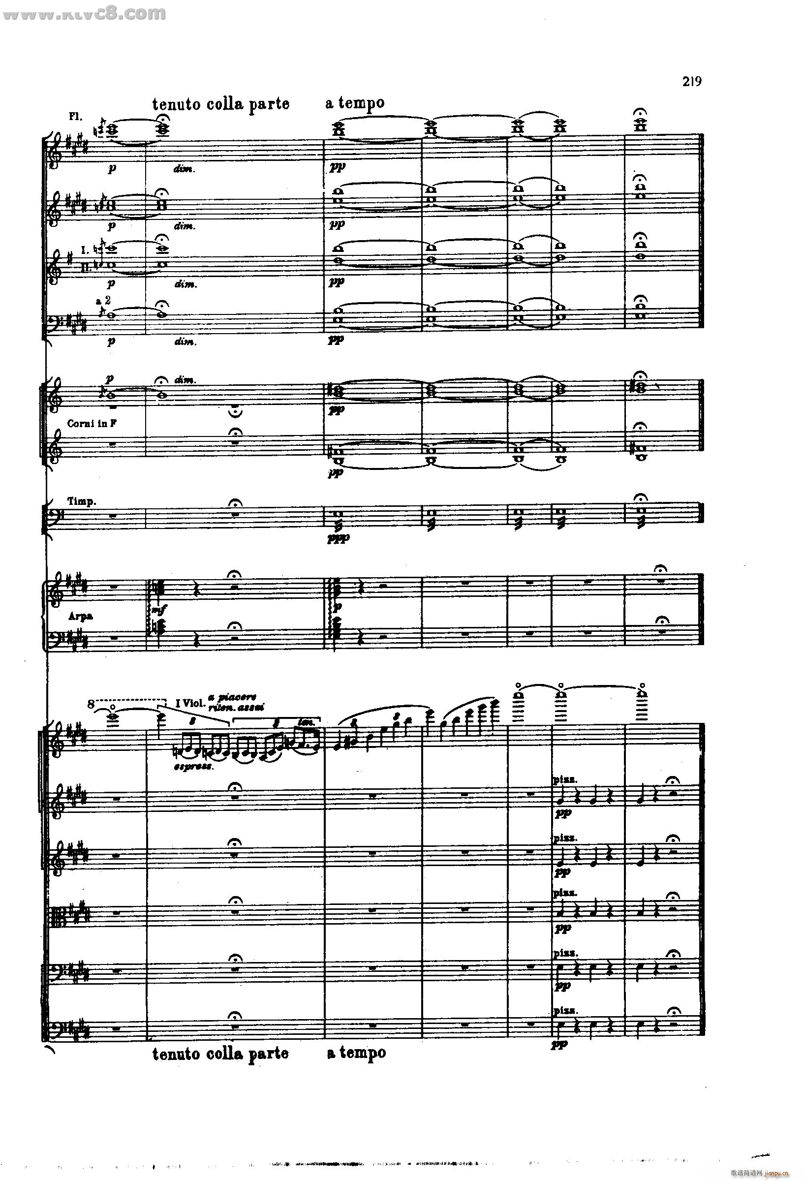 舍赫拉查达交响组曲 作品35 第五部分(总谱)29