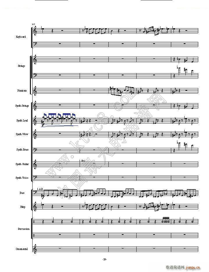 植物大战僵尸一代全版 第一部分总两部分(总谱)39