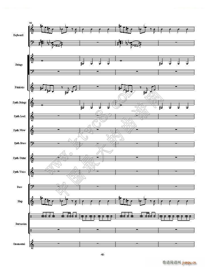 植物大战僵尸一代全版 第一部分总两部分(总谱)48