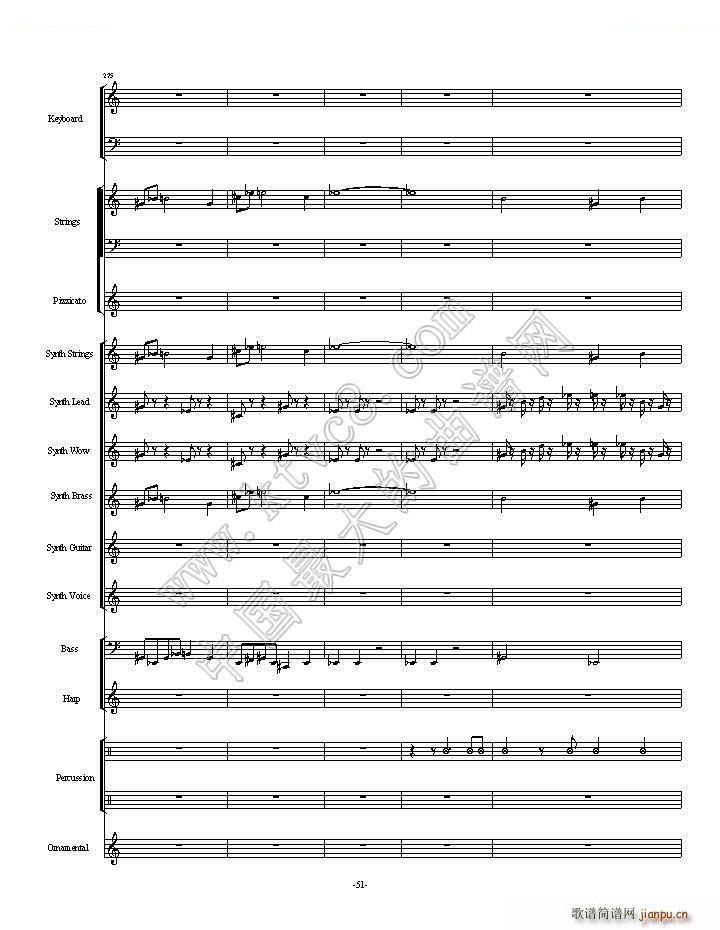 植物大战僵尸一代全版 第一部分总两部分(总谱)51