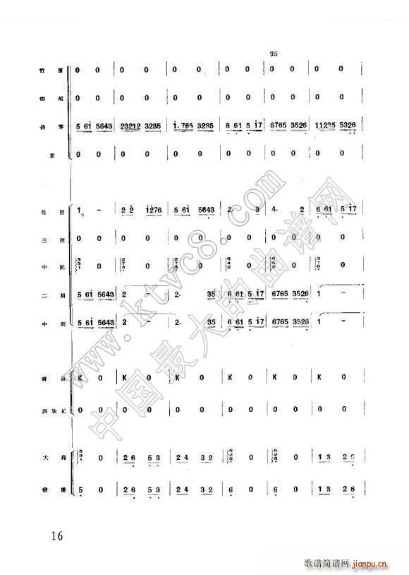 你追我赶学大寨 赵鹏编曲民乐合奏(总谱)12