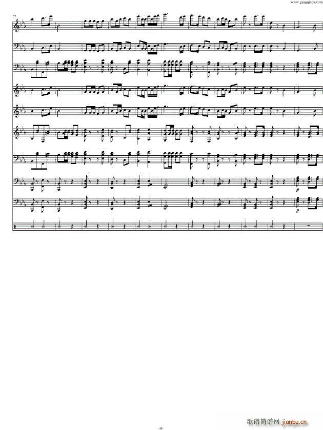 运动员进行曲 完美版 钢琴(总谱)8