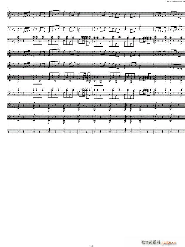 运动员进行曲 完美版 钢琴(总谱)3