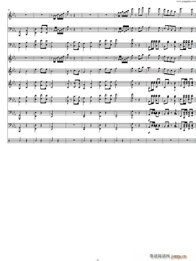 运动员进行曲 完美版 钢琴(总谱)6