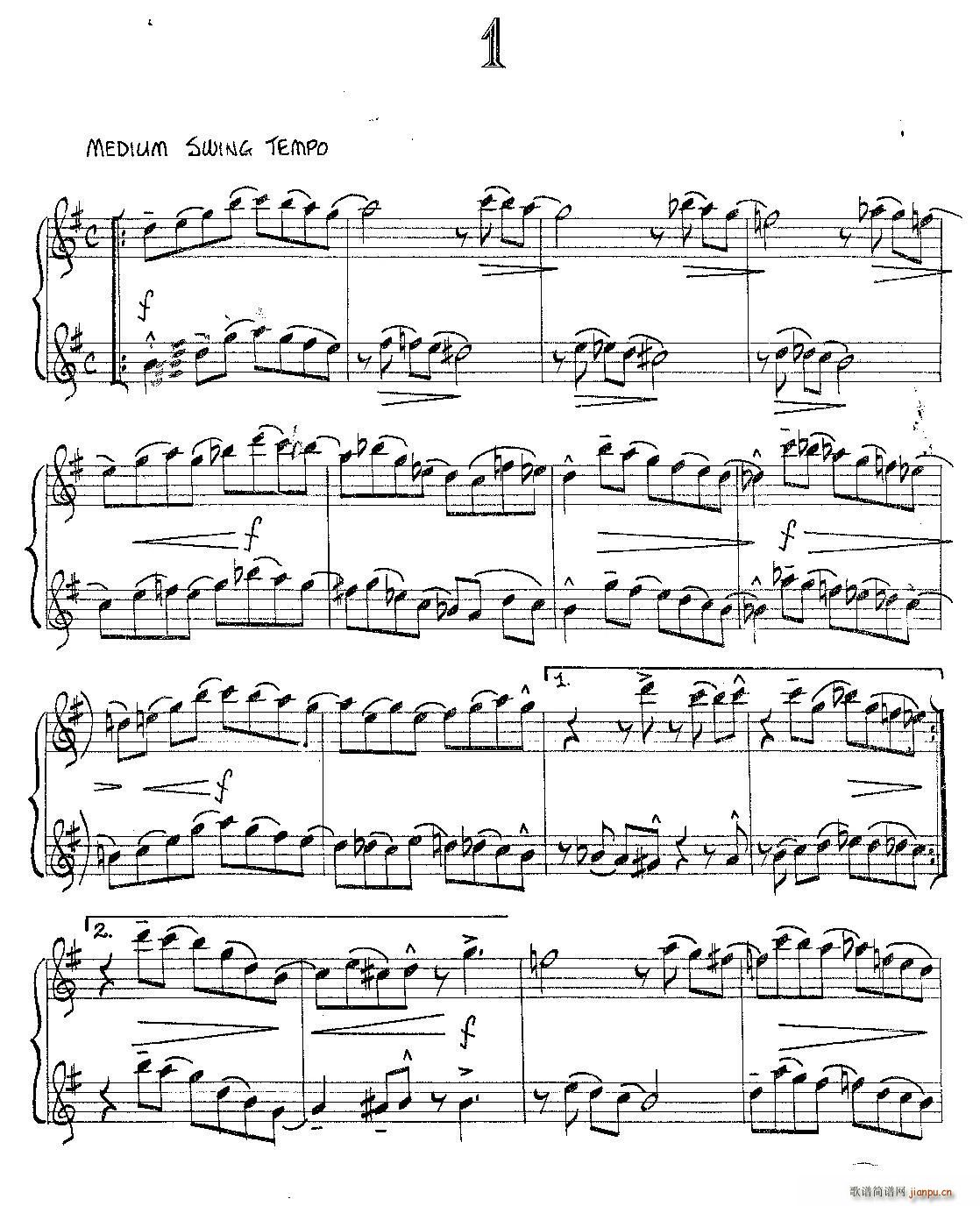 Jazz Conception For Saxophone Duets 1 二重奏(总谱)1