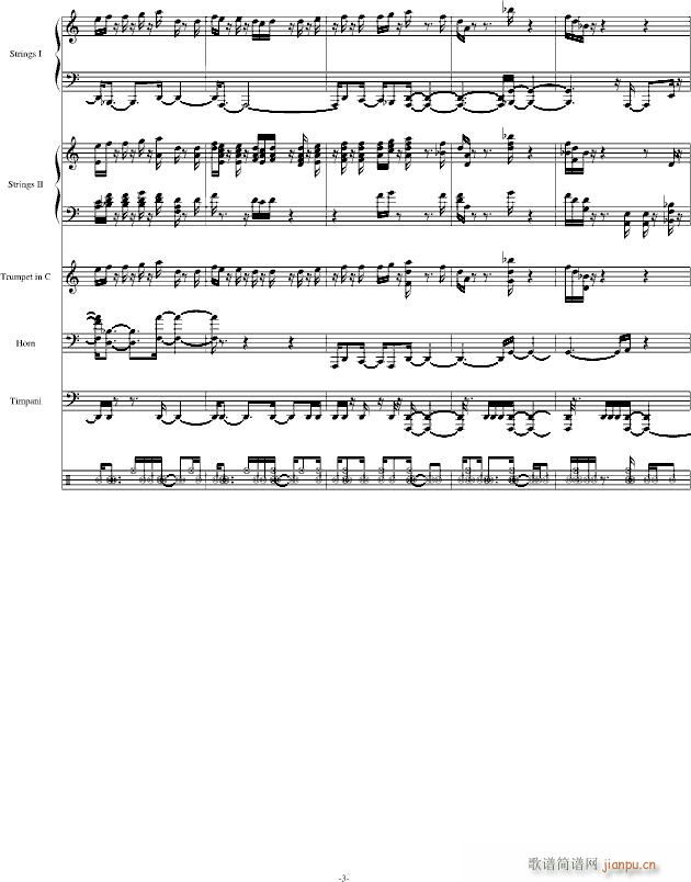 Hes a Parite 加勒比海盗 钢琴 一(总谱)3