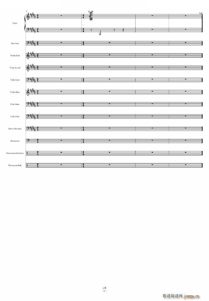 谢幕时刻Time to say goodbye(总谱)12