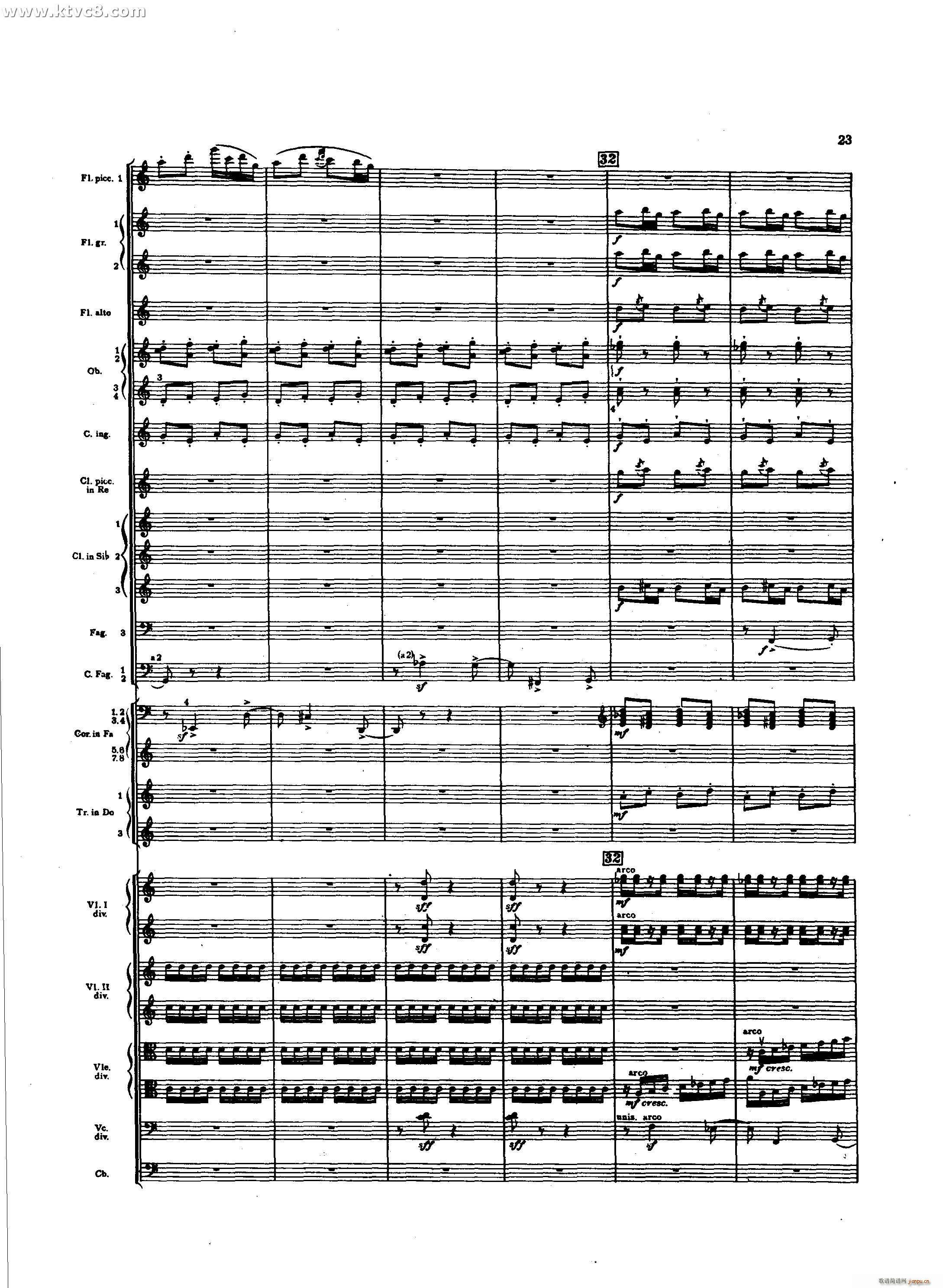 春之祭 春天的预兆 少女的舞蹈(总谱)14