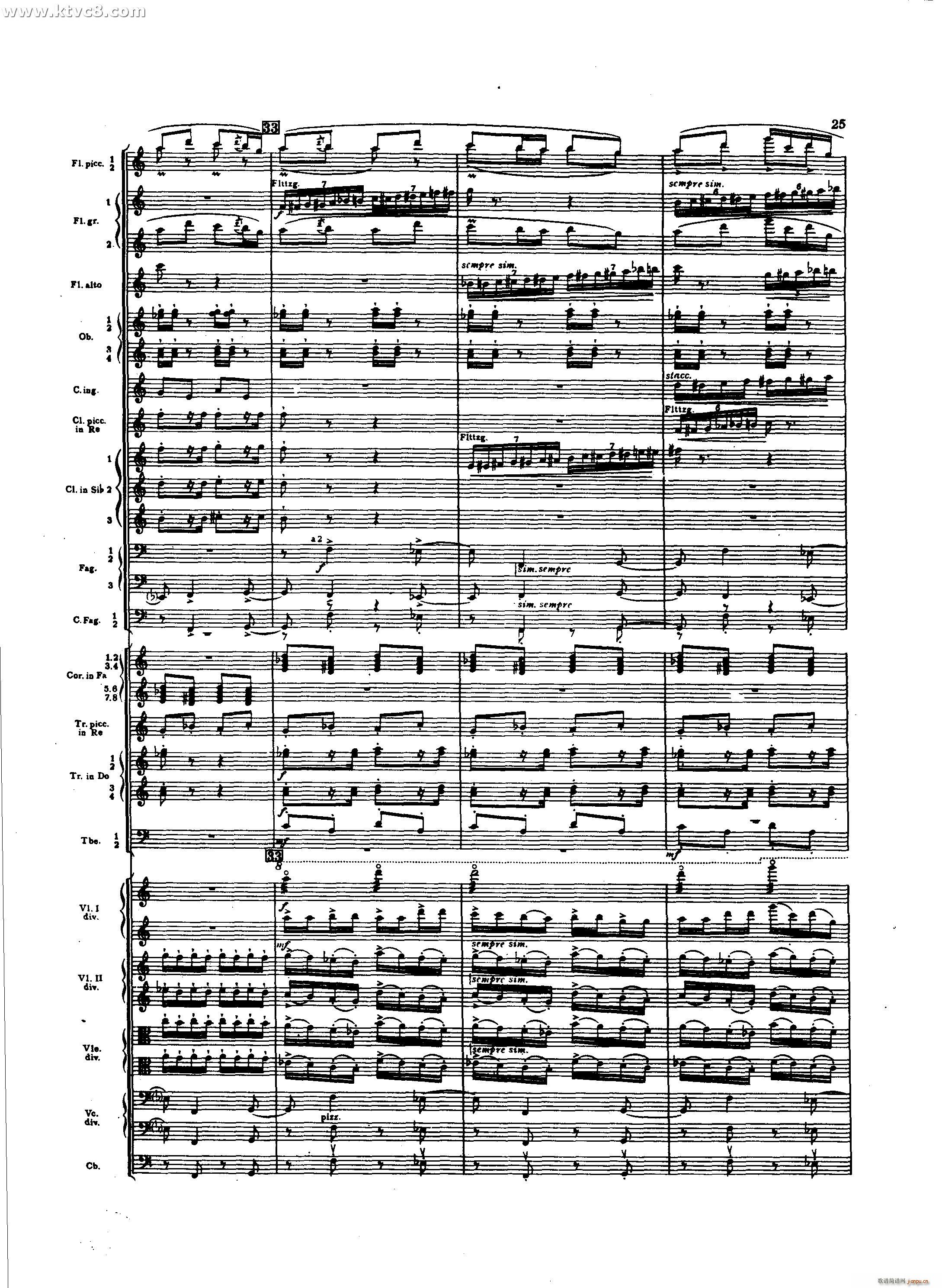 春之祭 春天的预兆 少女的舞蹈(总谱)16