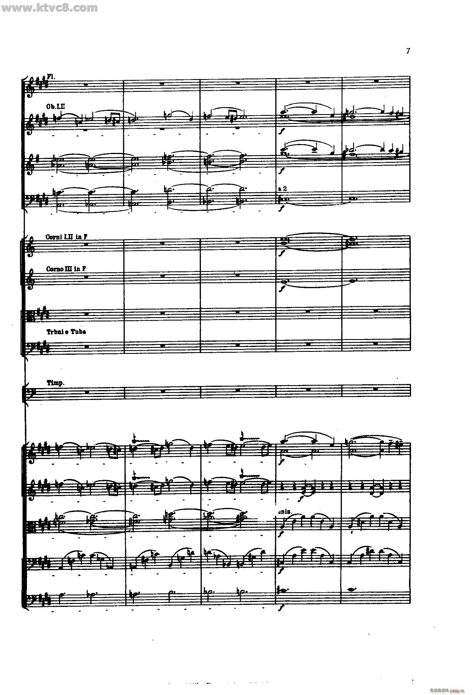 舍赫拉查达交响组曲 作品35 第一部分(总谱)5