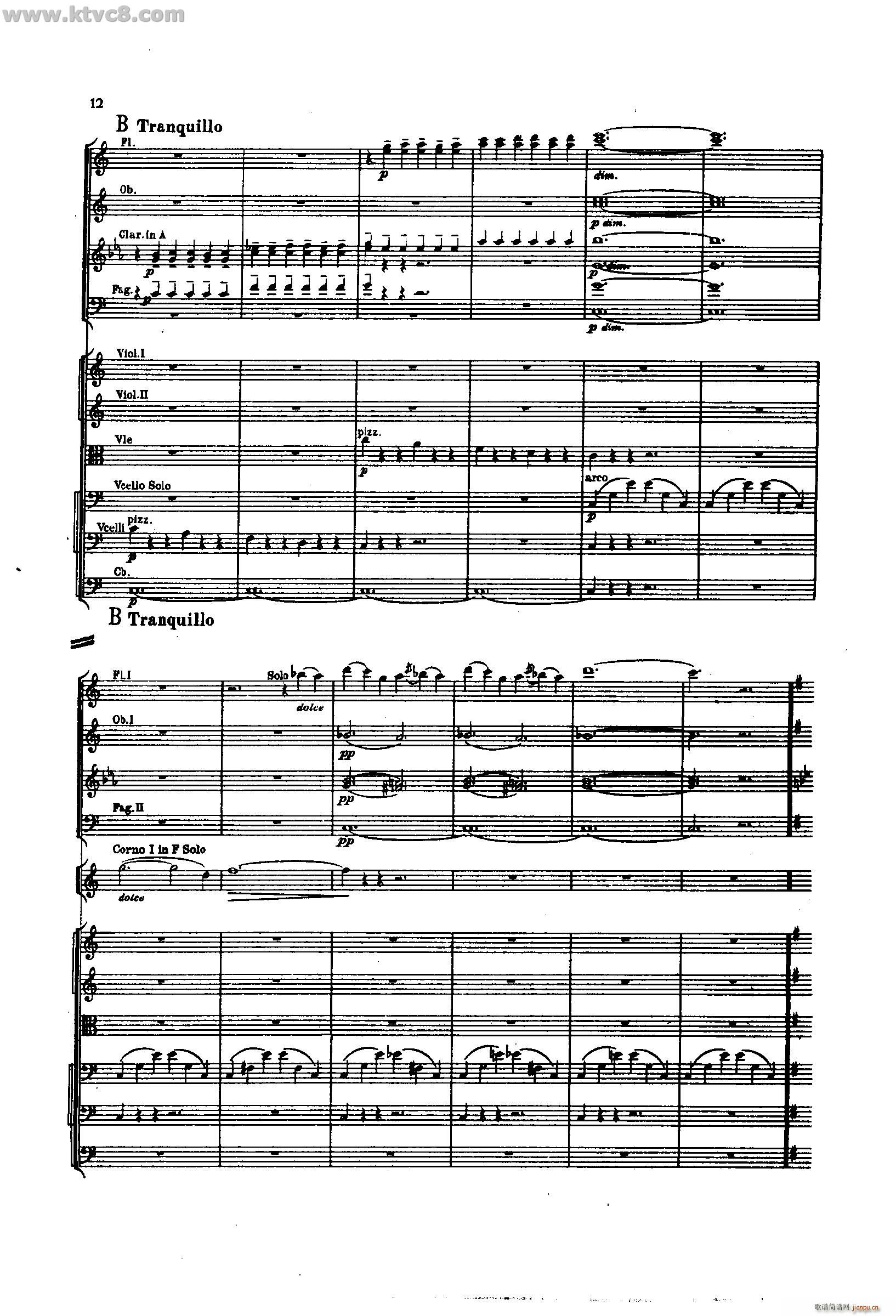 舍赫拉查达交响组曲 作品35 第一部分(总谱)10