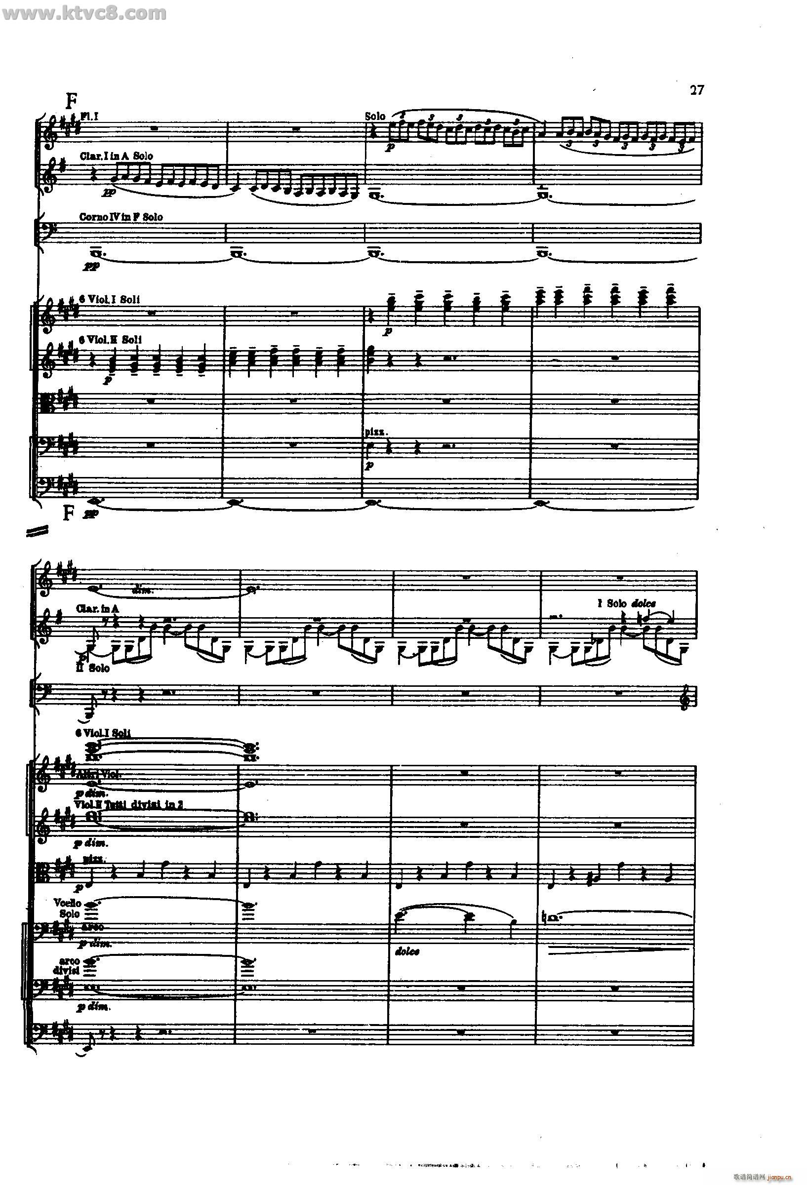 舍赫拉查达交响组曲 作品35 第一部分(总谱)25