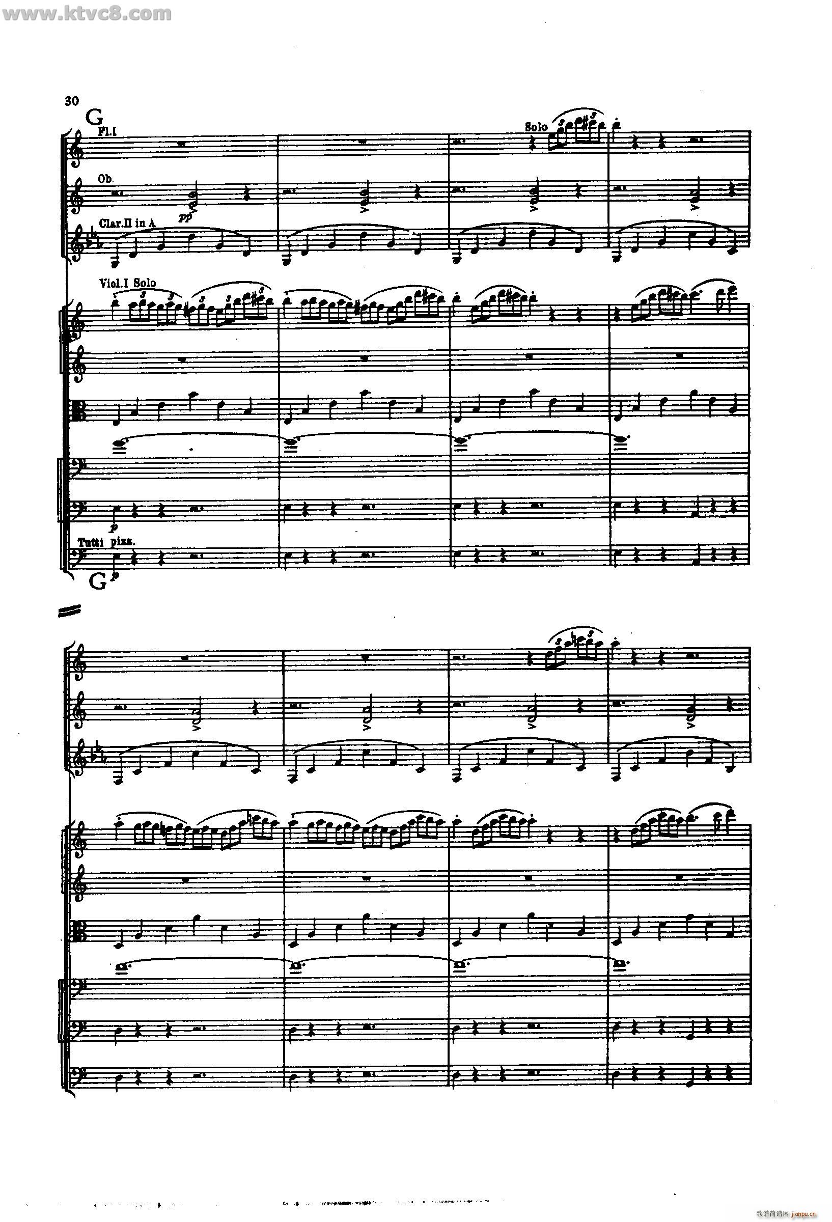 舍赫拉查达交响组曲 作品35 第一部分(总谱)28