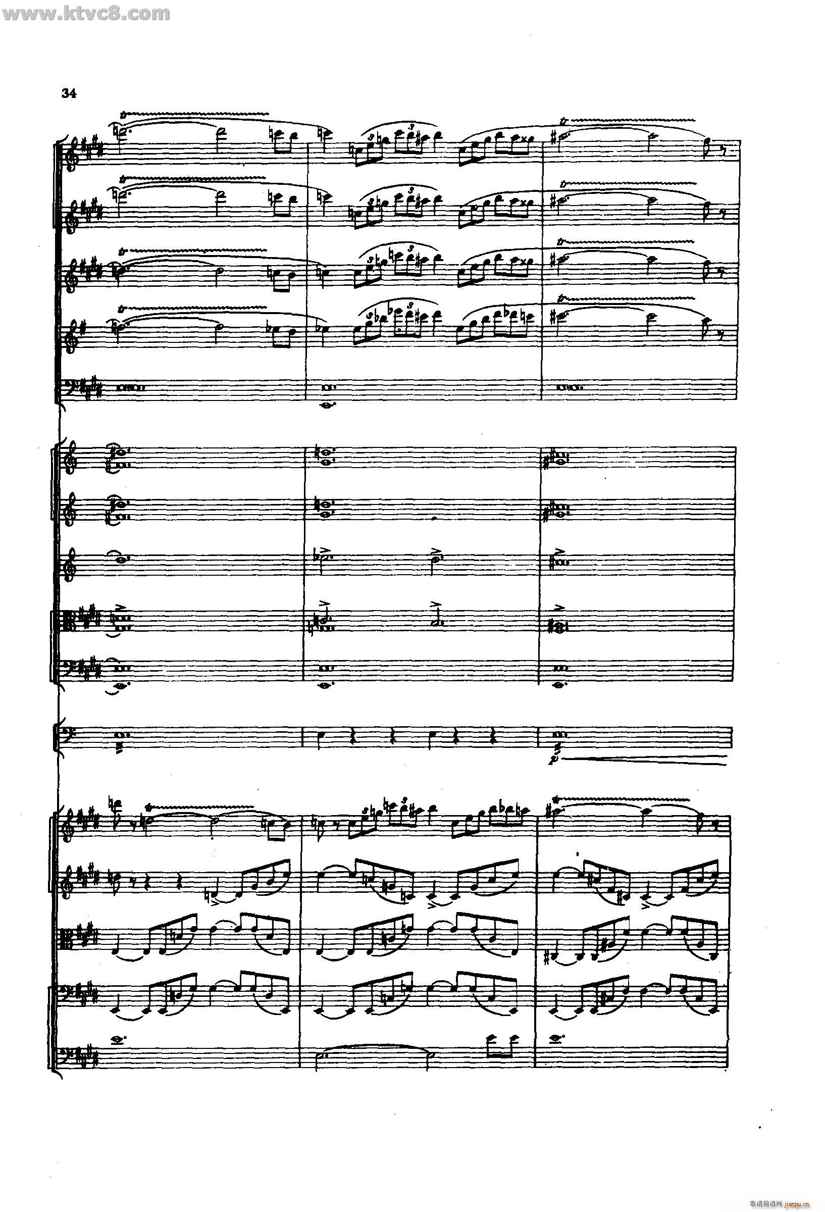 舍赫拉查达交响组曲 作品35 第一部分(总谱)32