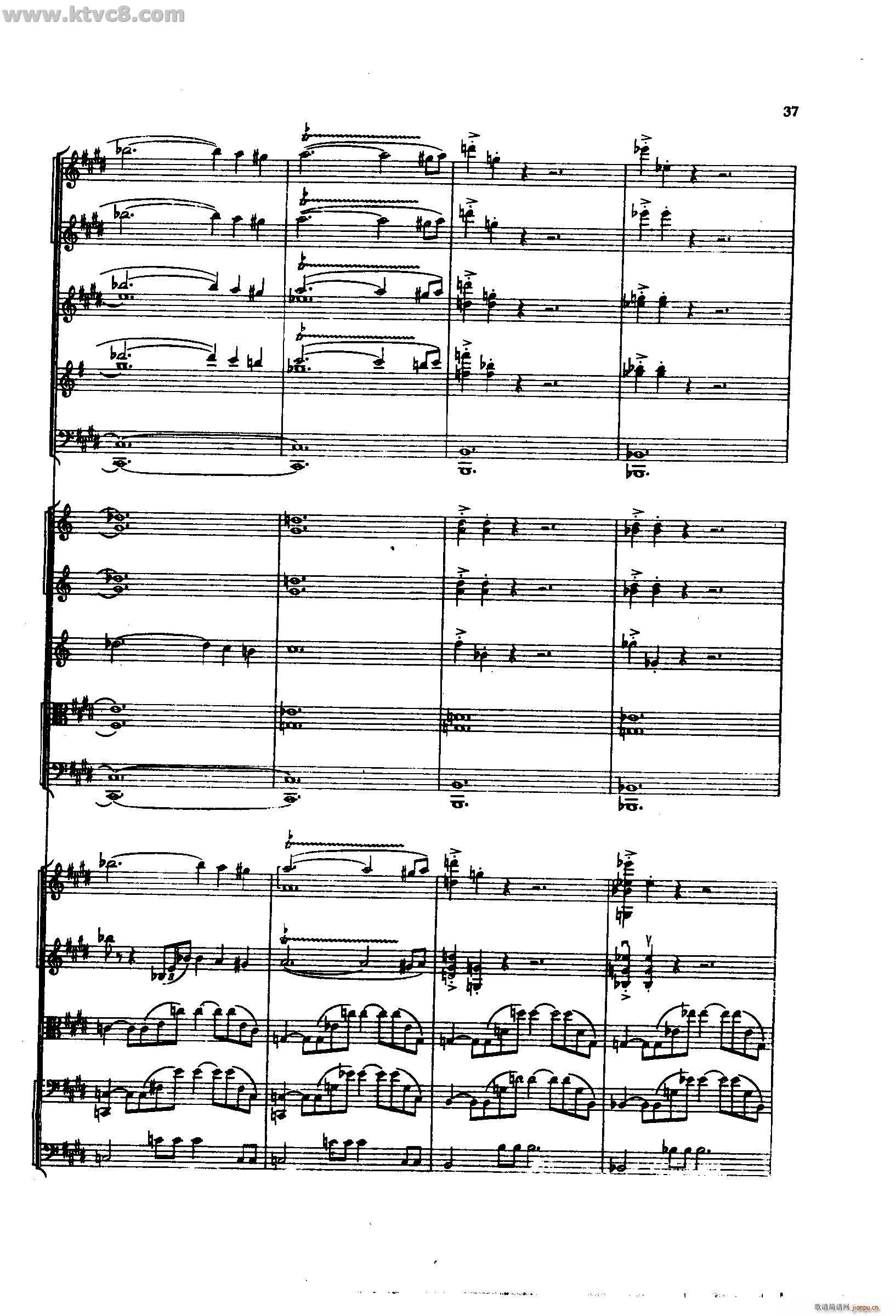 舍赫拉查达交响组曲 作品35 第一部分(总谱)35