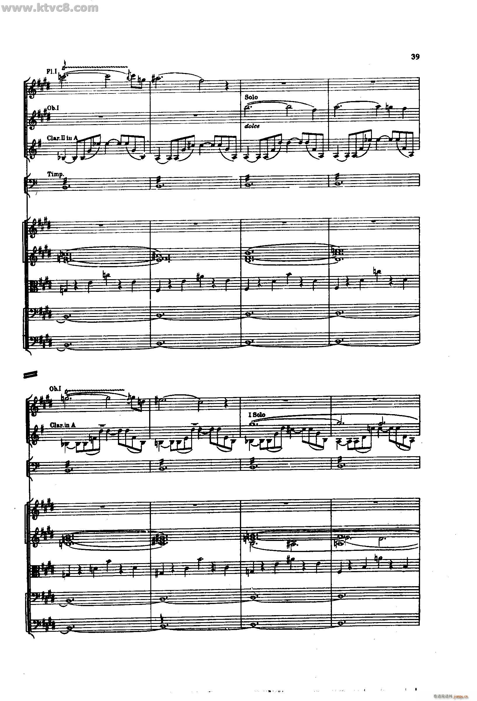 舍赫拉查达交响组曲 作品35 第一部分(总谱)37