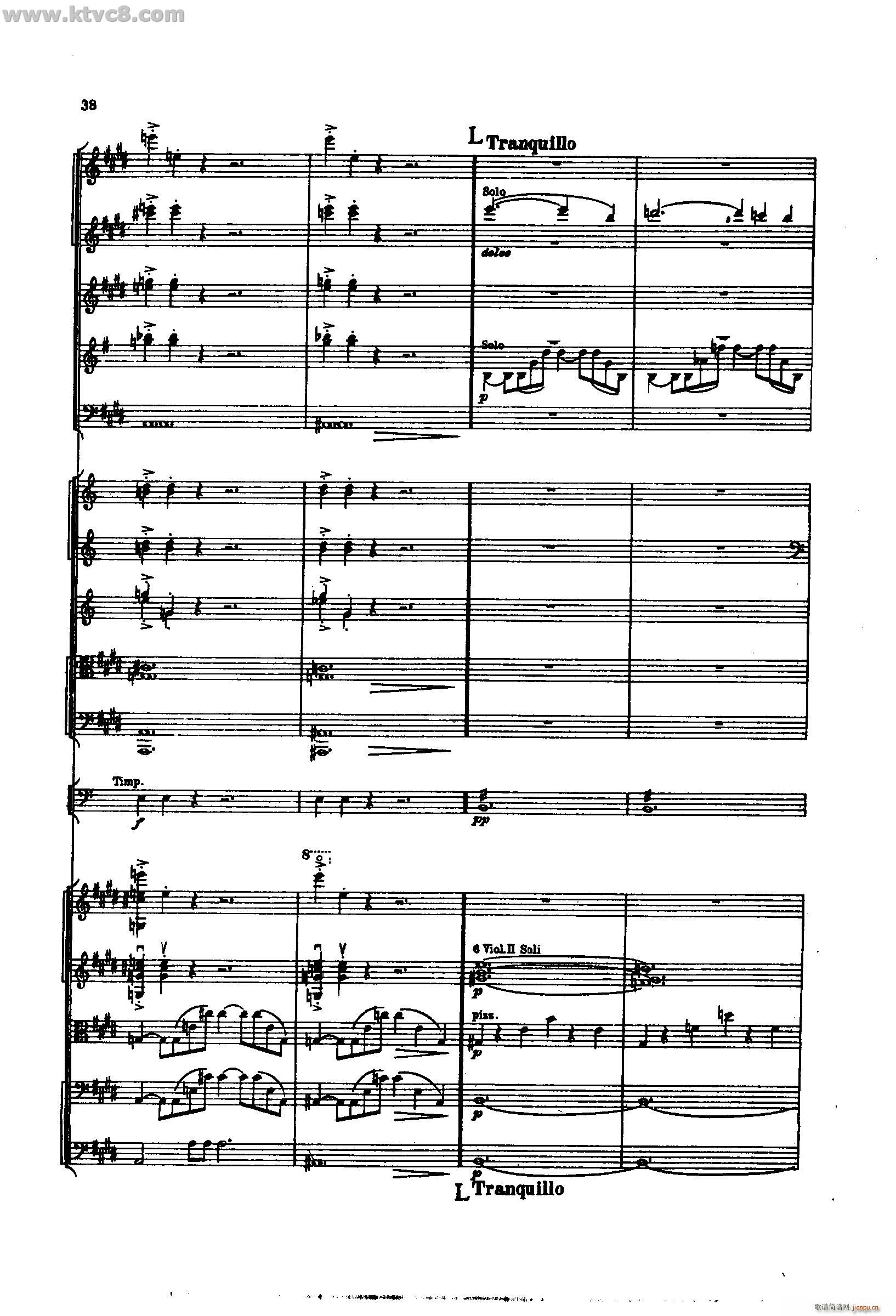 舍赫拉查达交响组曲 作品35 第一部分(总谱)36