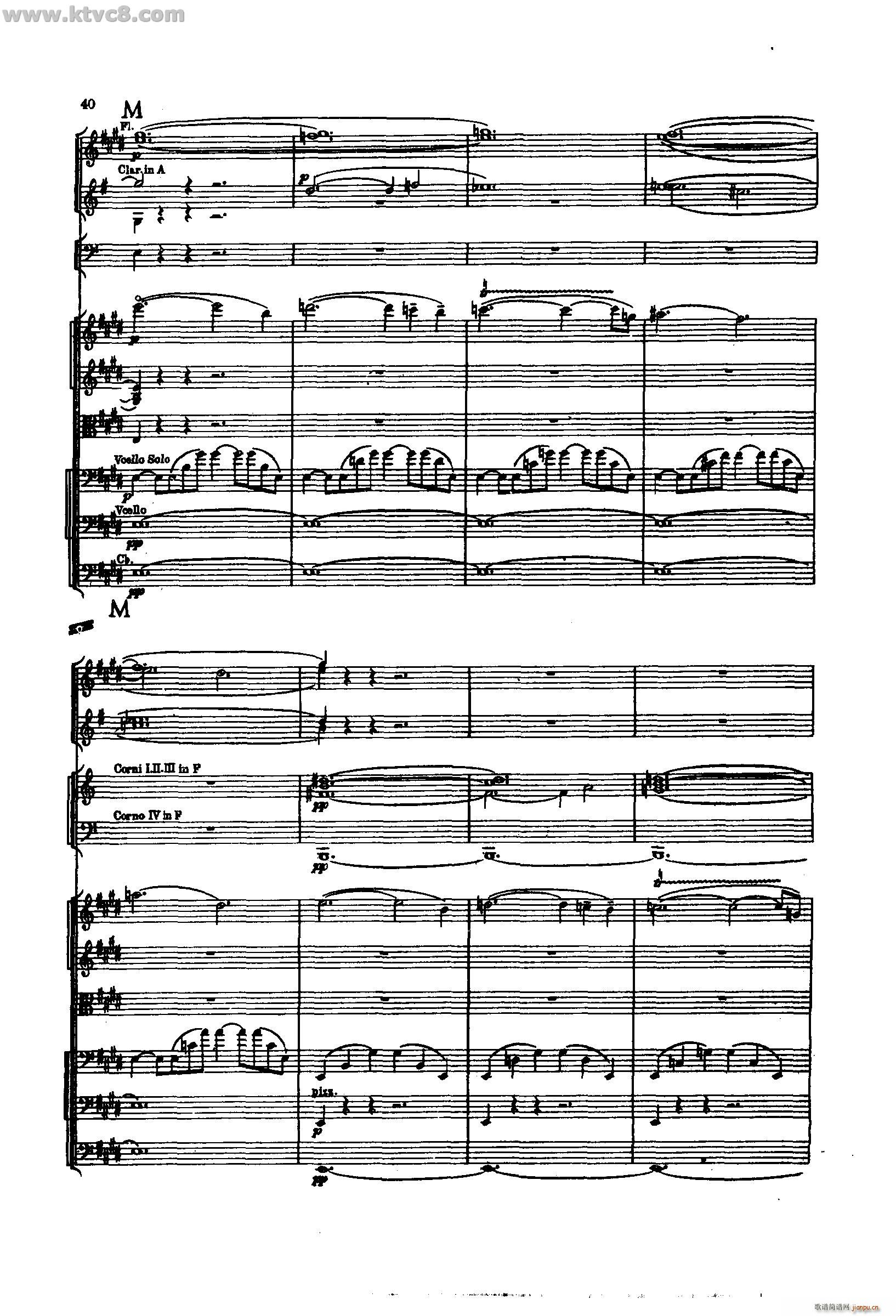 舍赫拉查达交响组曲 作品35 第一部分(总谱)38