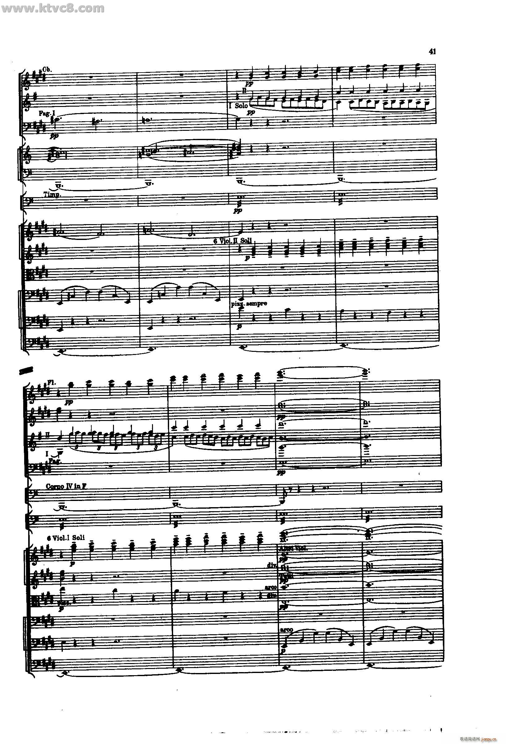 舍赫拉查达交响组曲 作品35 第一部分(总谱)39