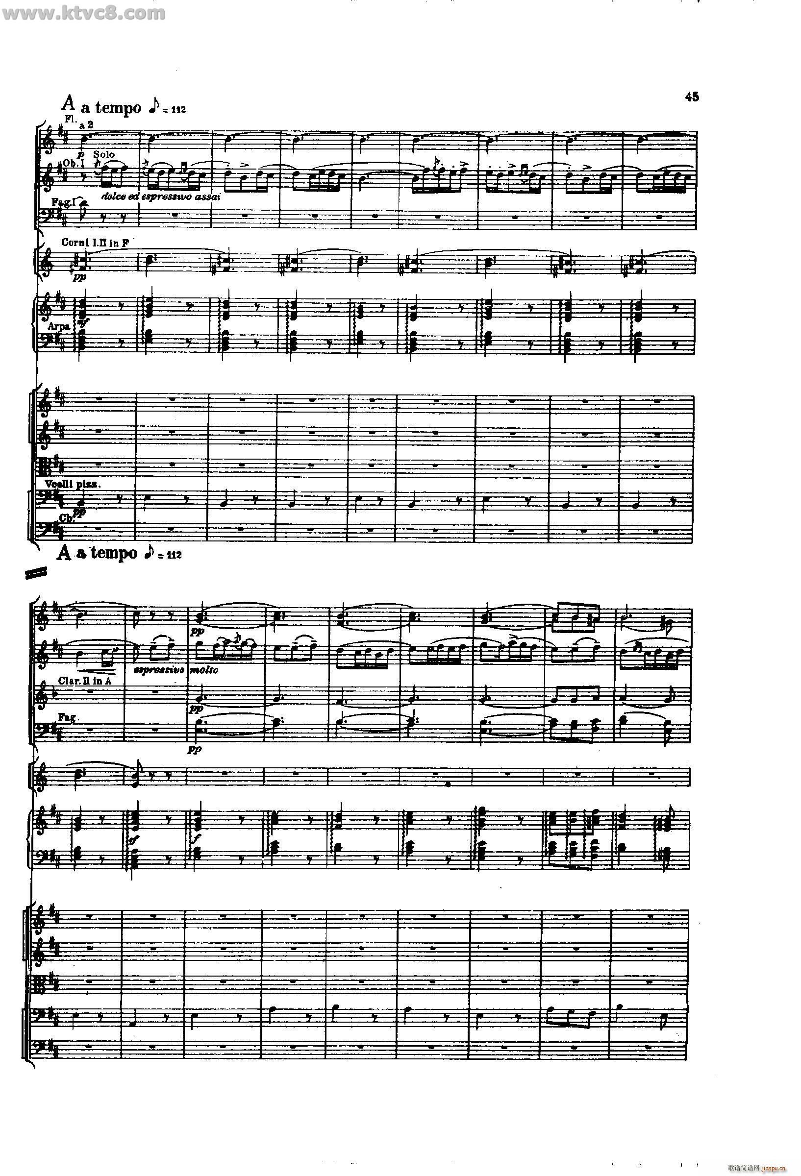 舍赫拉查达交响组曲 作品35 第一部分(总谱)43