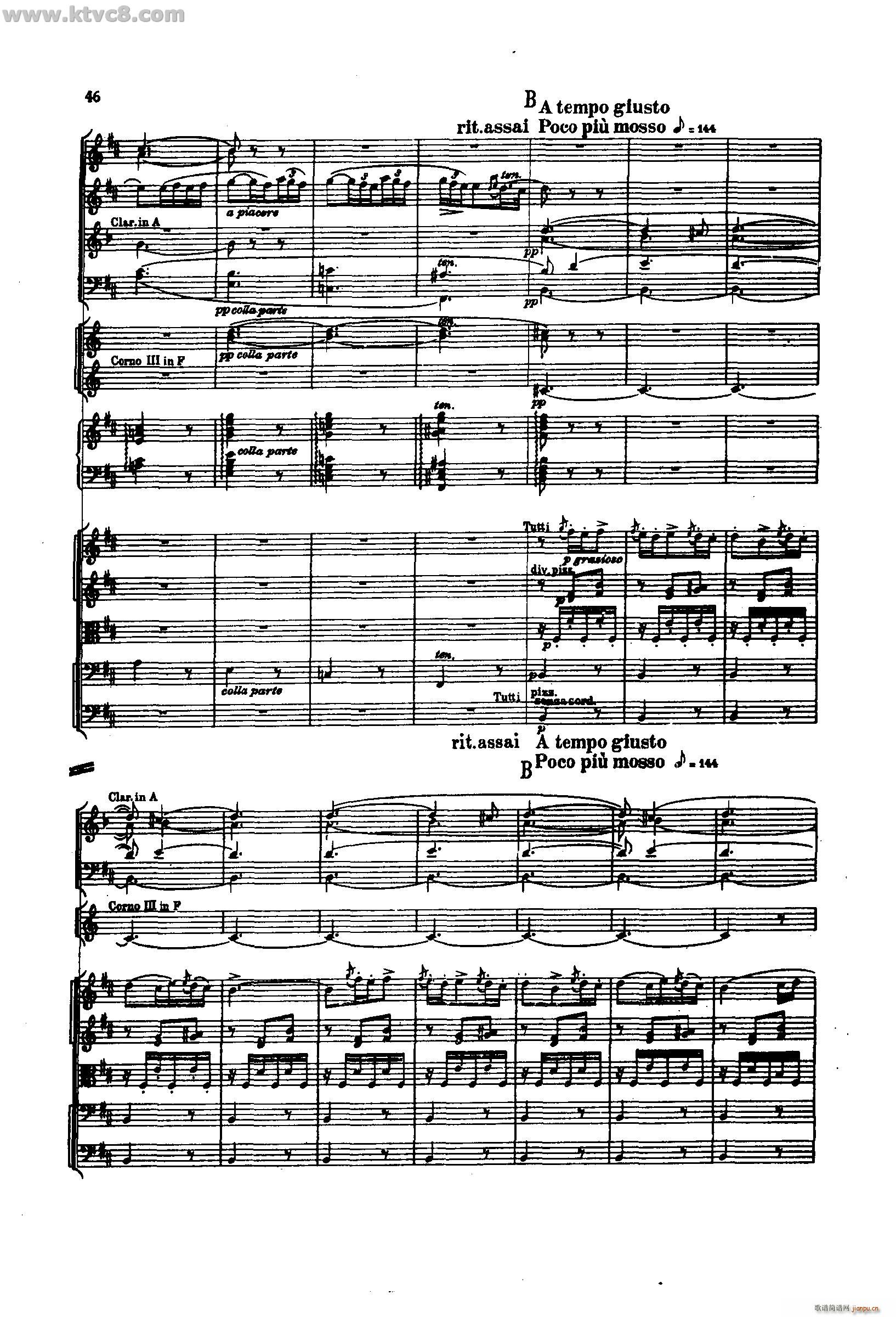 舍赫拉查达交响组曲 作品35 第一部分(总谱)44