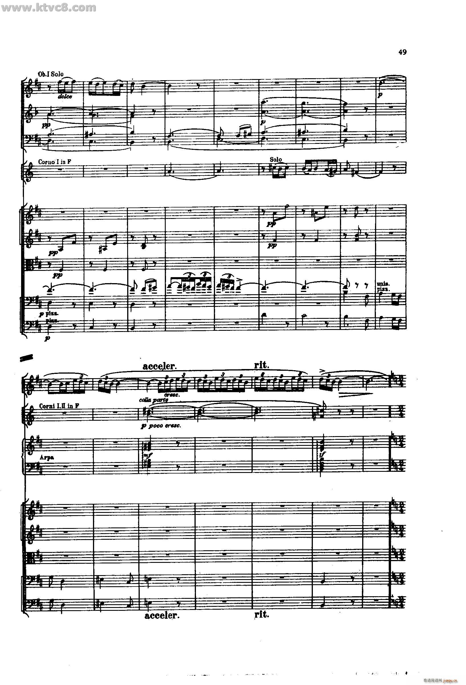 舍赫拉查达交响组曲 作品35 第二部分(总谱)3