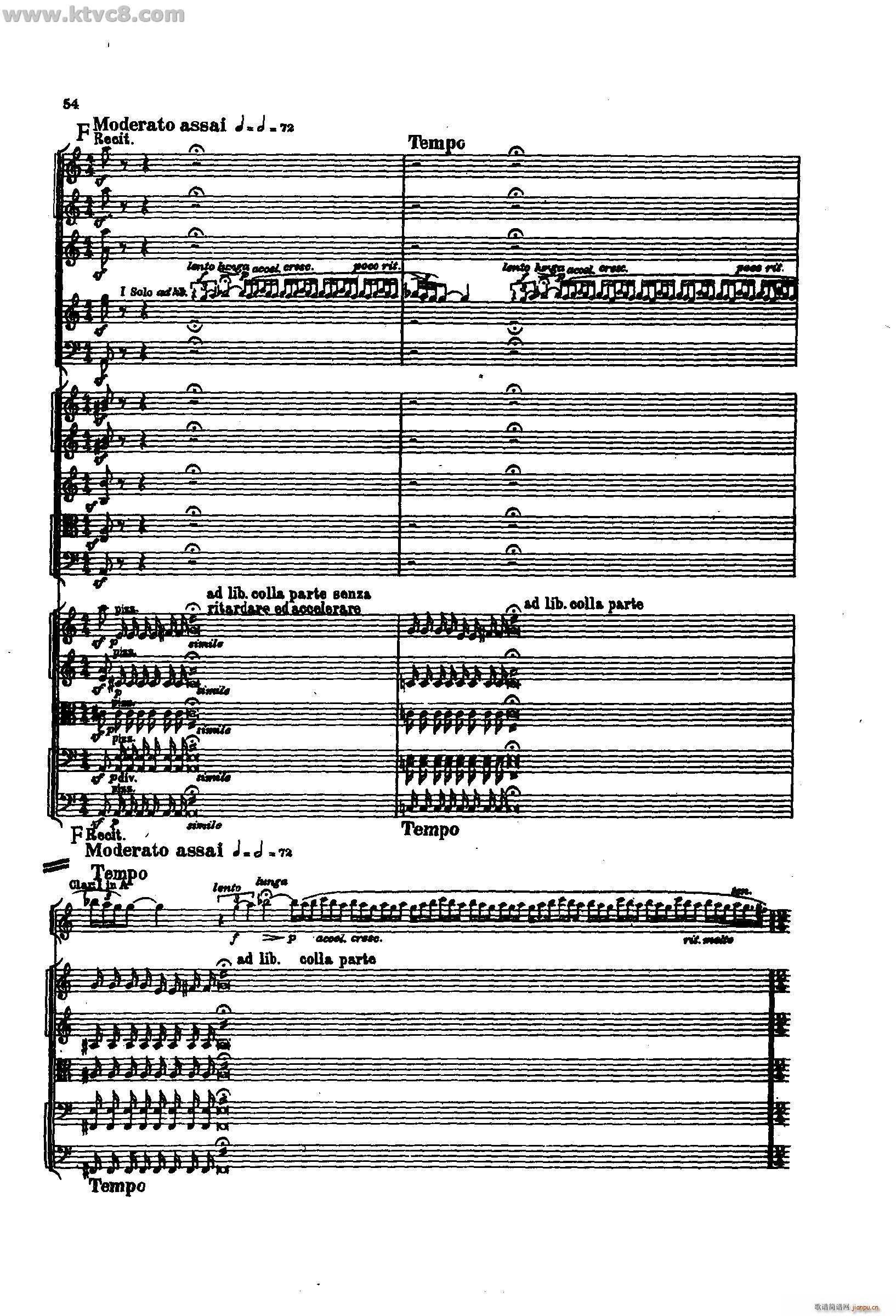 舍赫拉查达交响组曲 作品35 第二部分(总谱)8