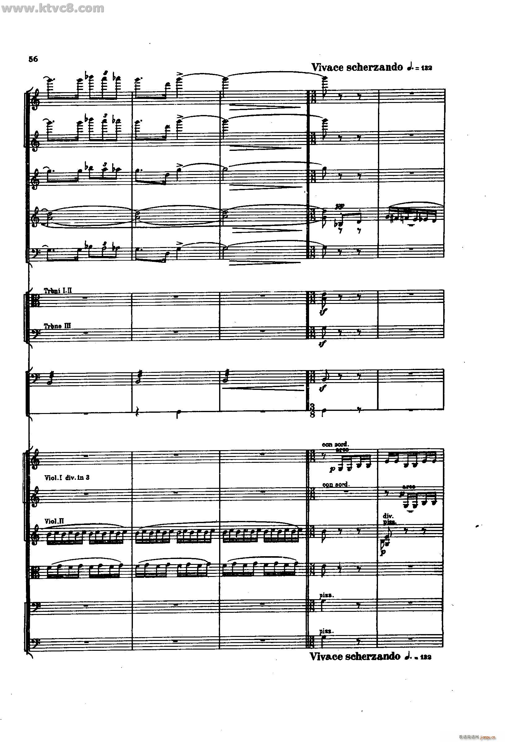 舍赫拉查达交响组曲 作品35 第二部分(总谱)10