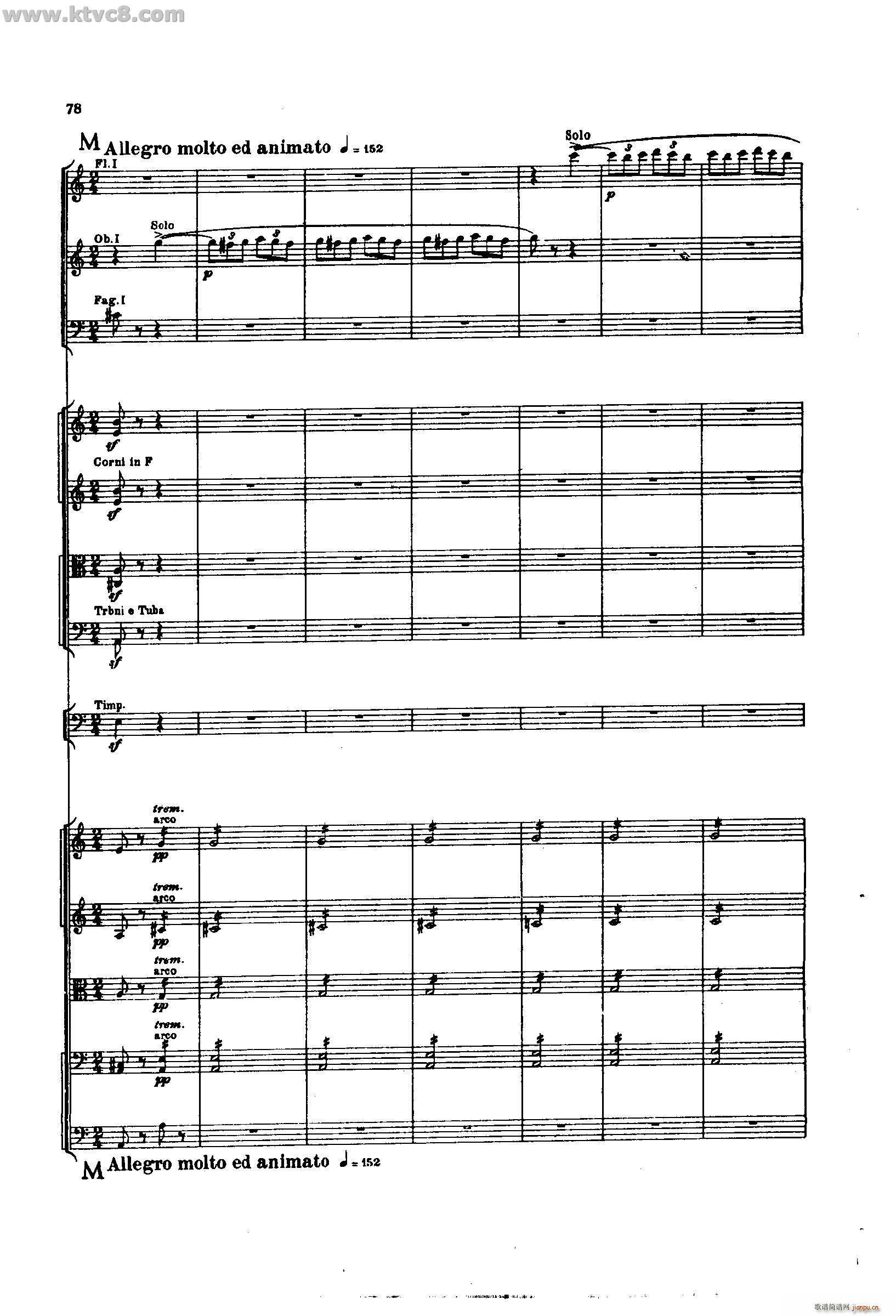 舍赫拉查达交响组曲 作品35 第二部分(总谱)32