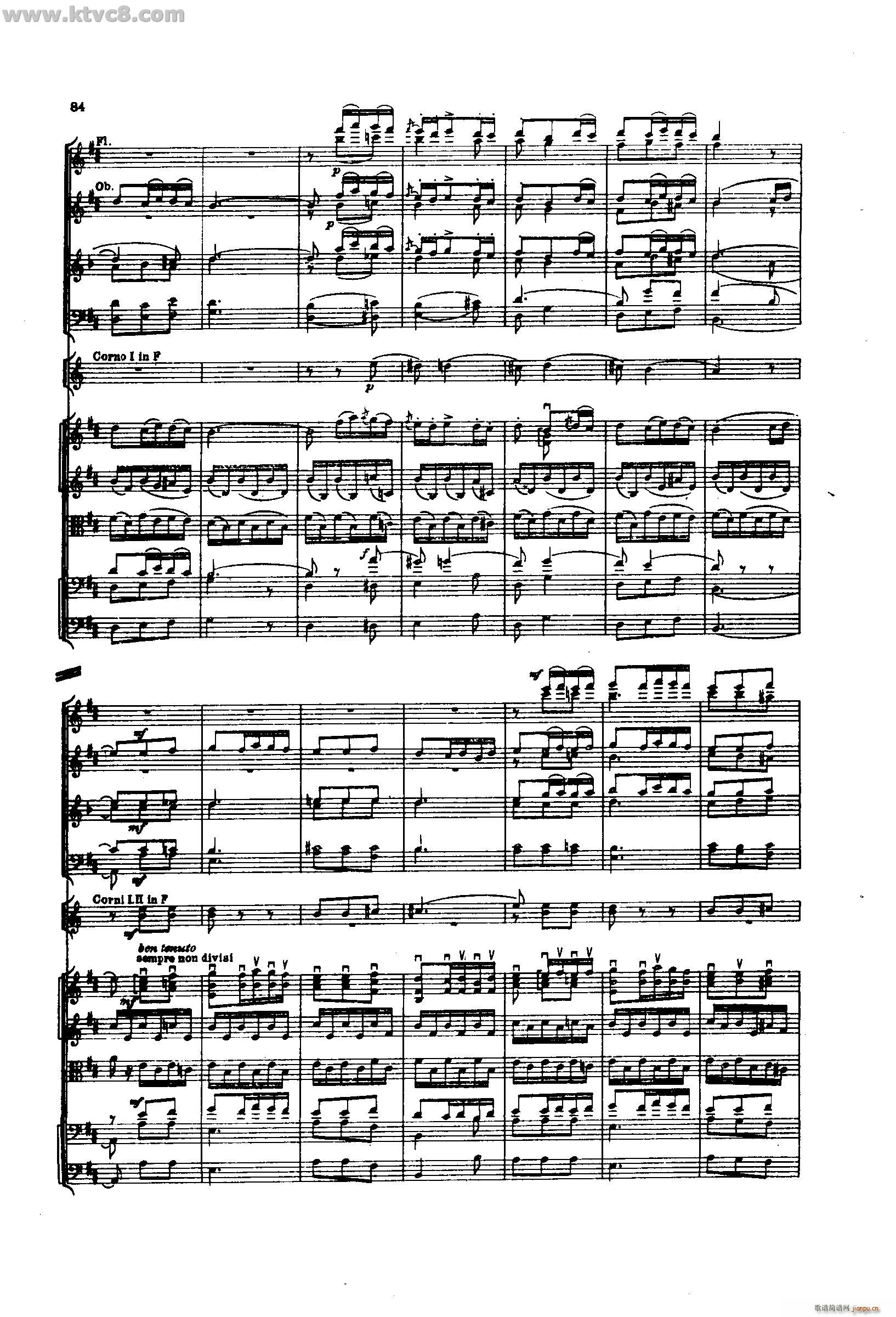 舍赫拉查达交响组曲 作品35 第二部分(总谱)38