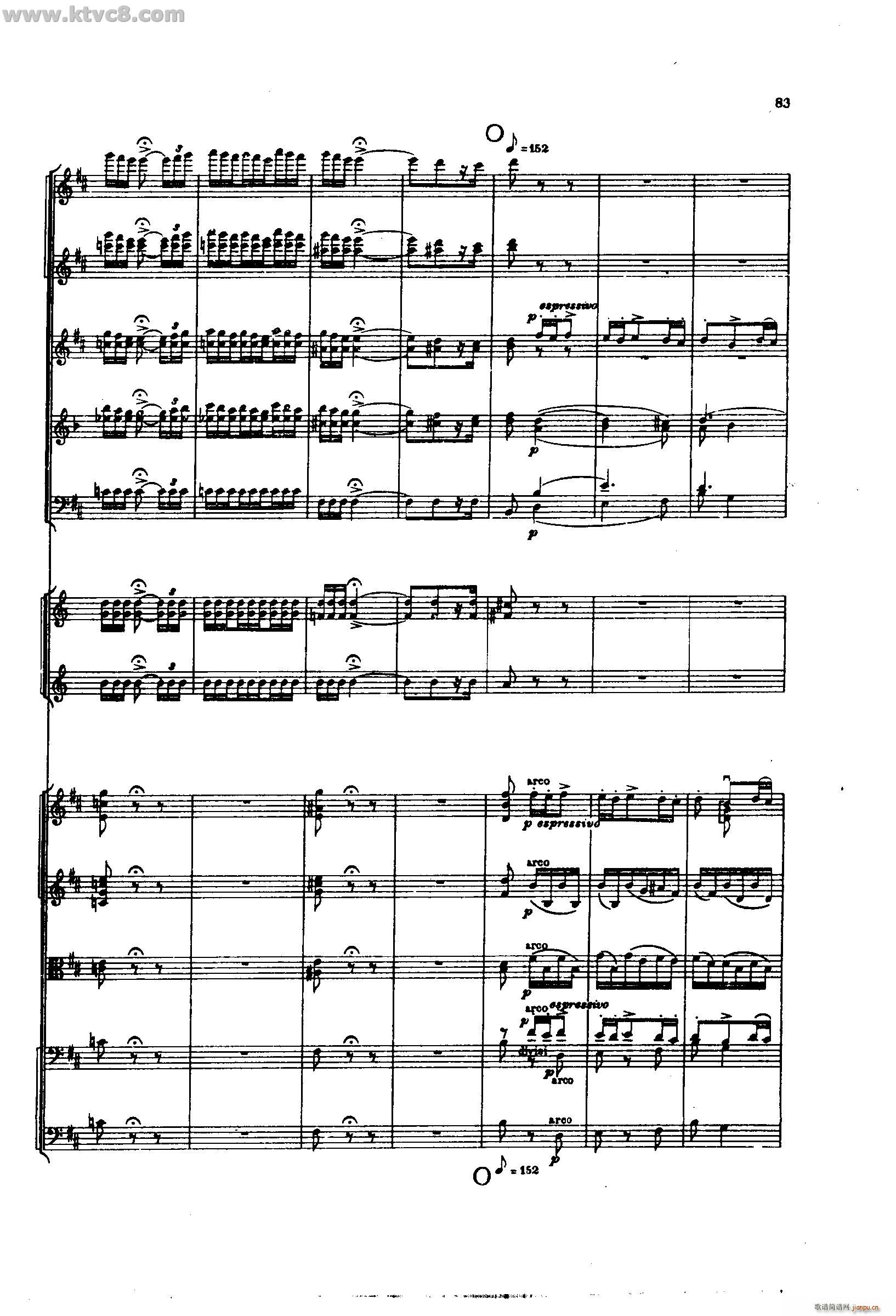 舍赫拉查达交响组曲 作品35 第二部分(总谱)37