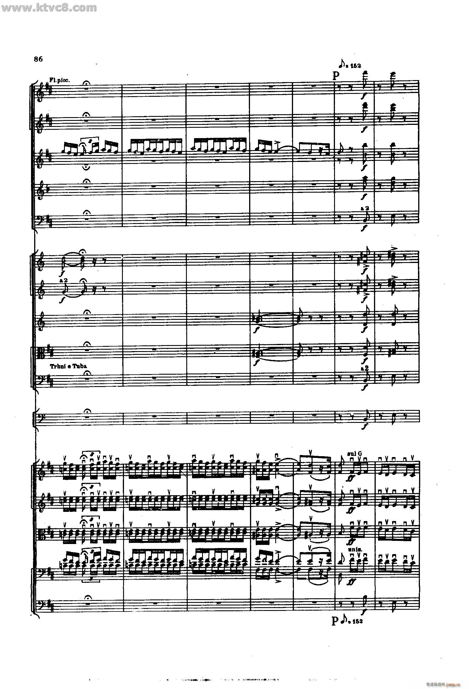 舍赫拉查达交响组曲 作品35 第二部分(总谱)40