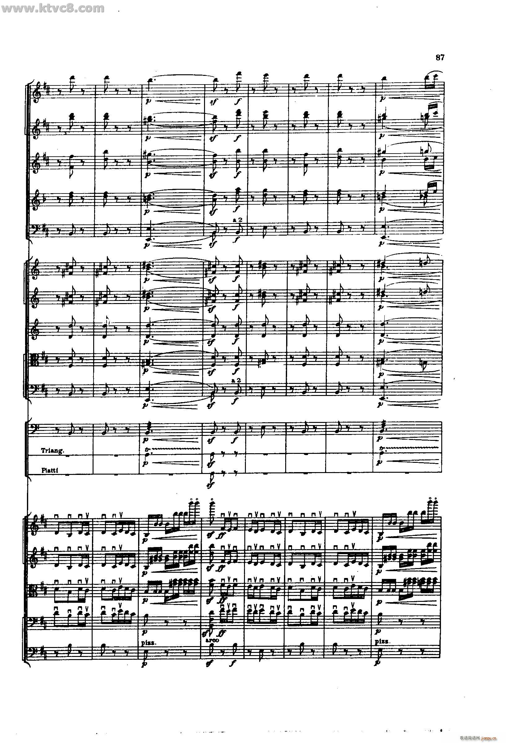 舍赫拉查达交响组曲 作品35 第二部分(总谱)41