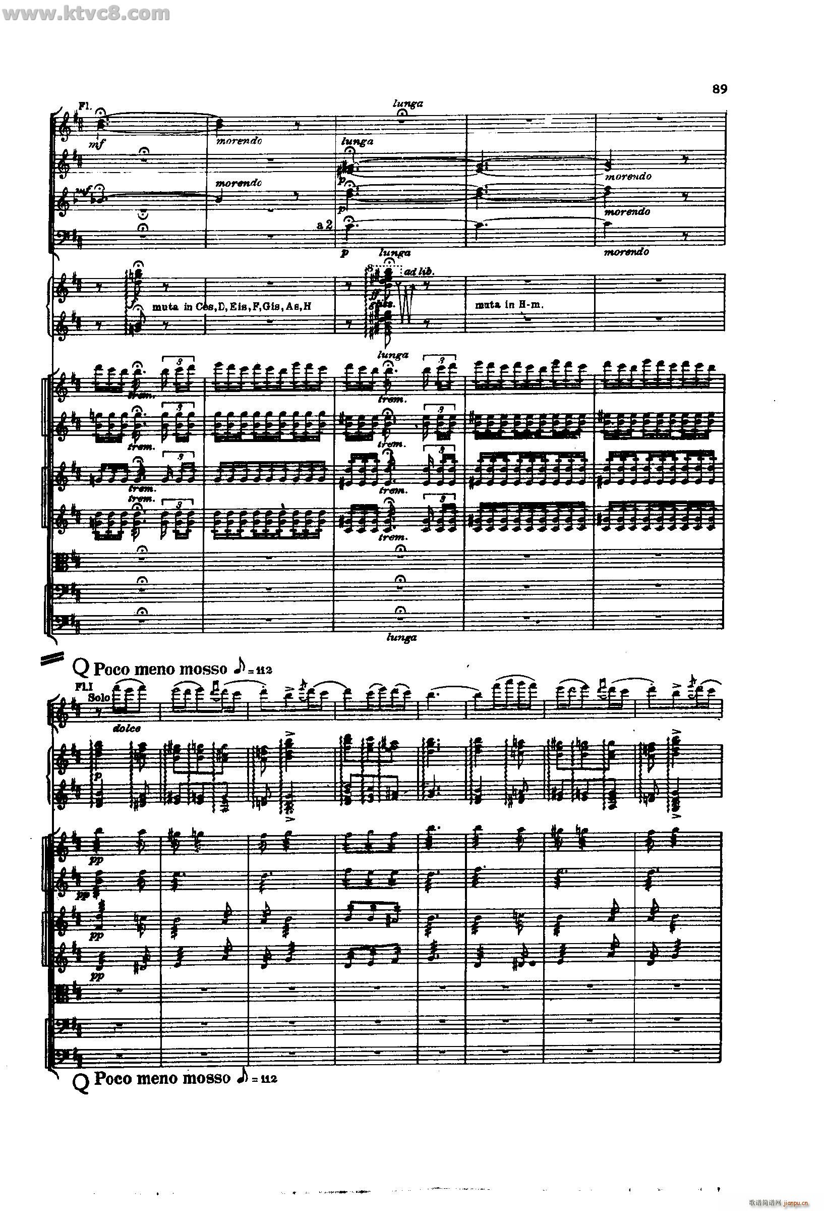 舍赫拉查达交响组曲 作品35 第二部分(总谱)43