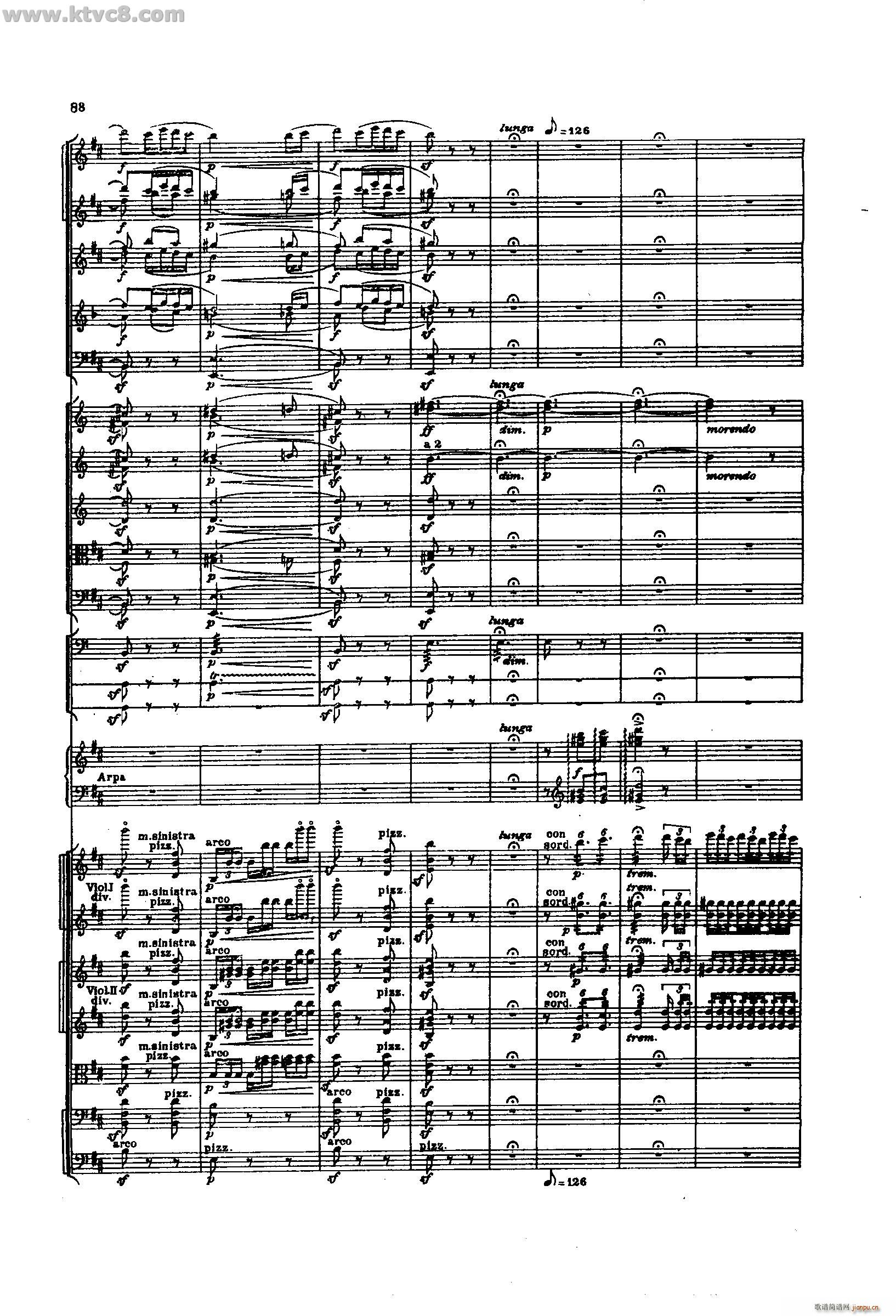 舍赫拉查达交响组曲 作品35 第二部分(总谱)42