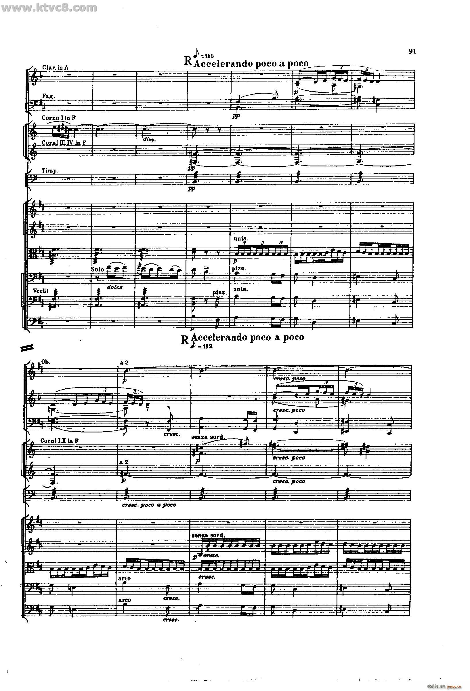 舍赫拉查达交响组曲 作品35 第二部分(总谱)45