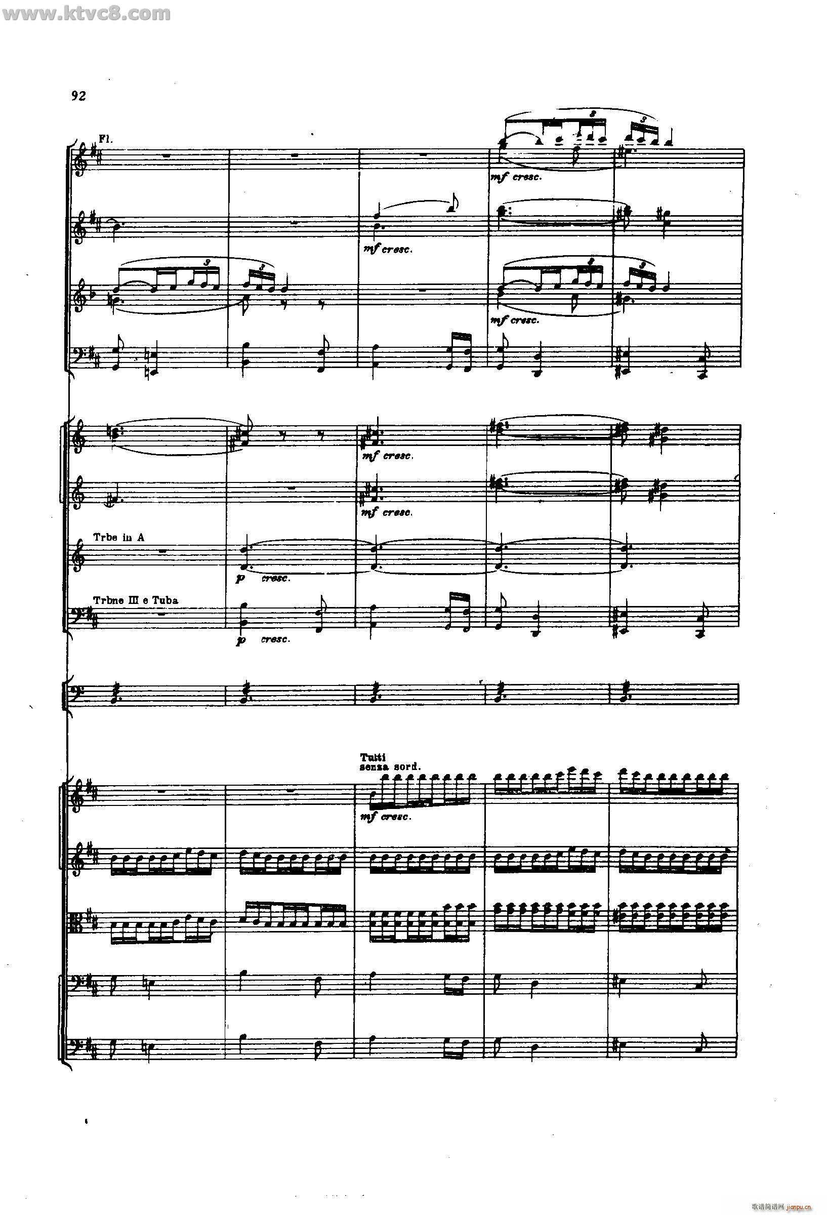 舍赫拉查达交响组曲 作品35 第二部分(总谱)46